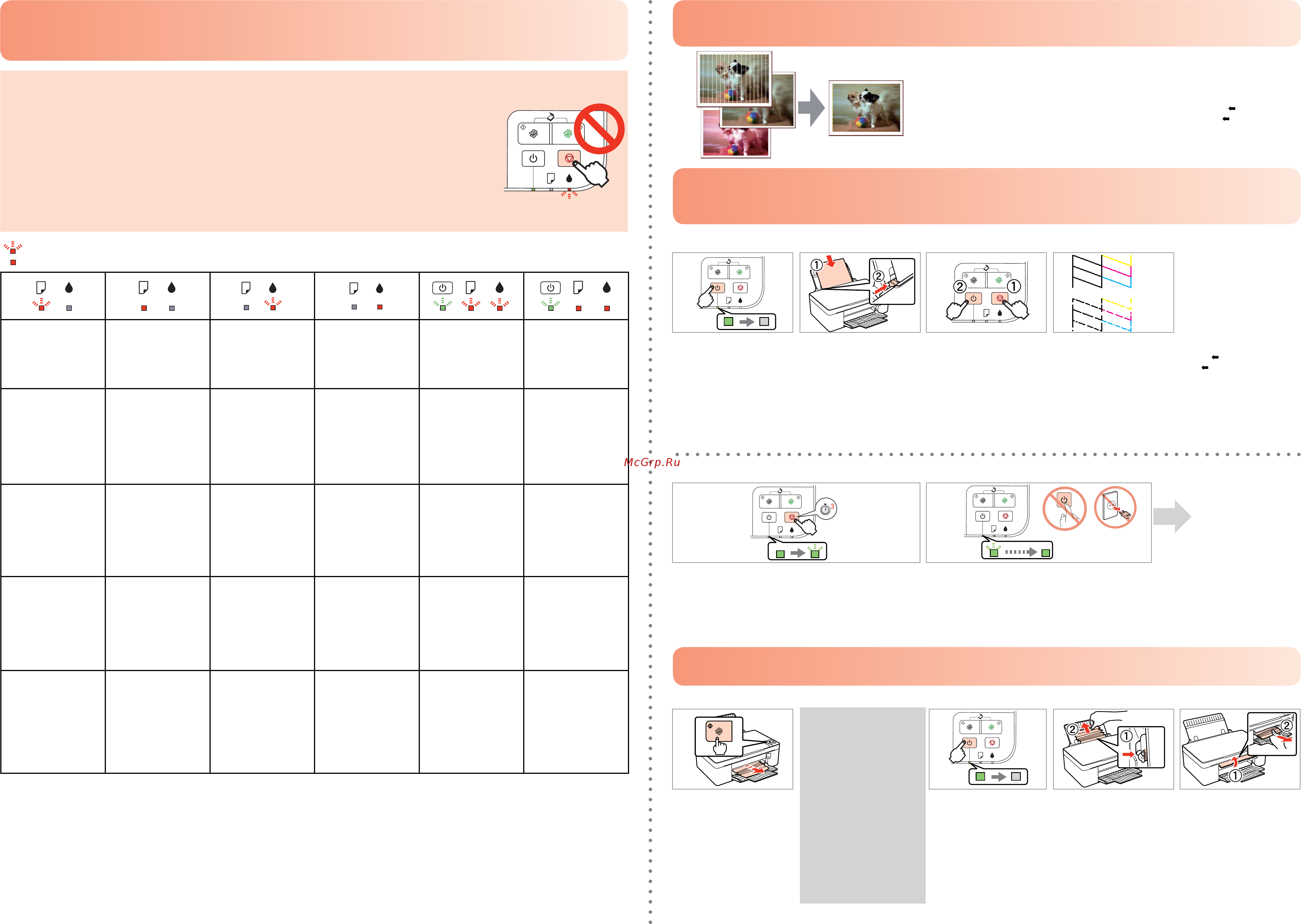 Epson Stylus SX125 [2/2] Troubleshooting устранение неисправностей пошук та усунення несправностей اهحلاصإو ءاطخلأا فاشكتسا یبای بیع