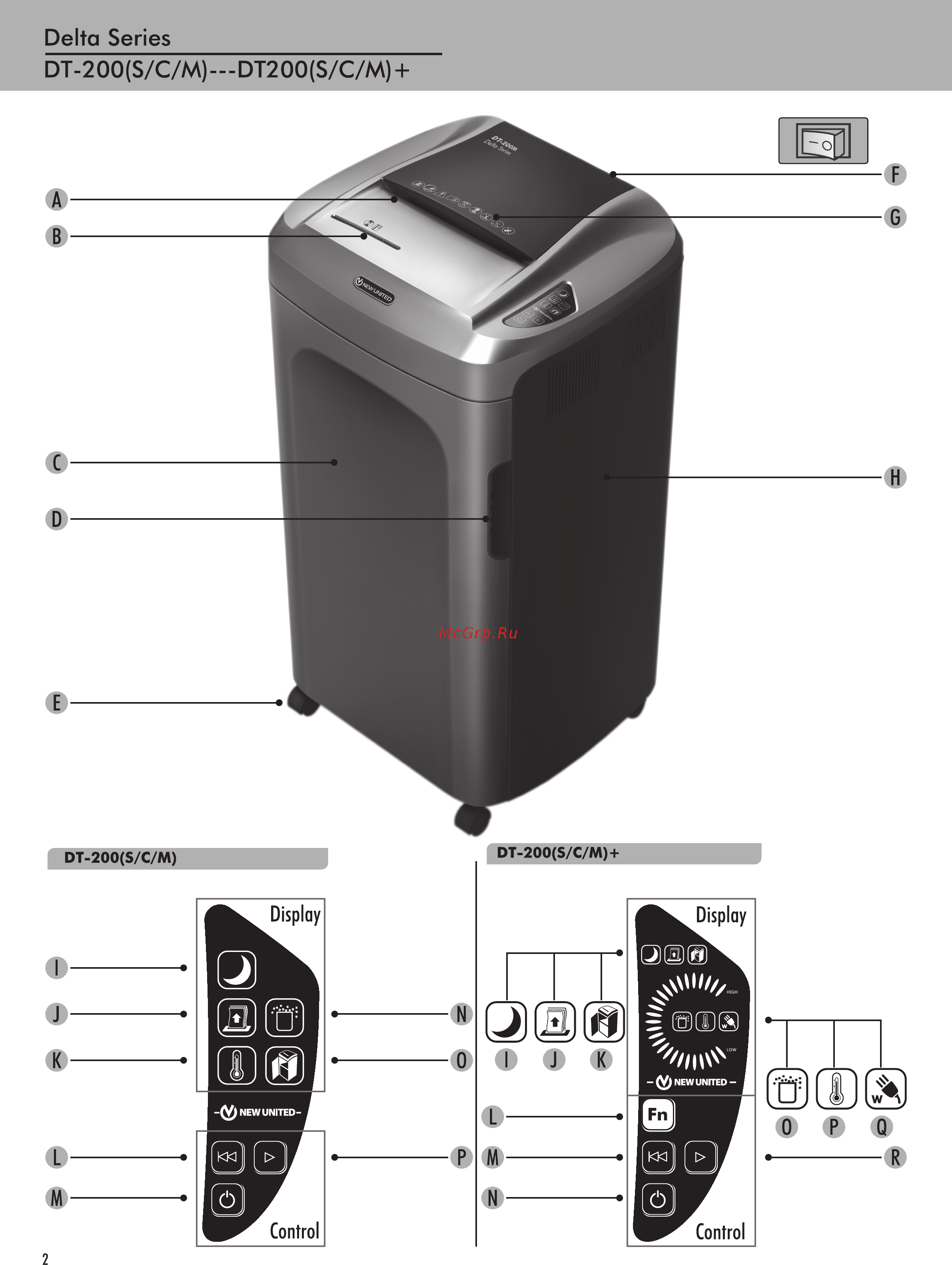 New United DT-200C [3/8] Русский