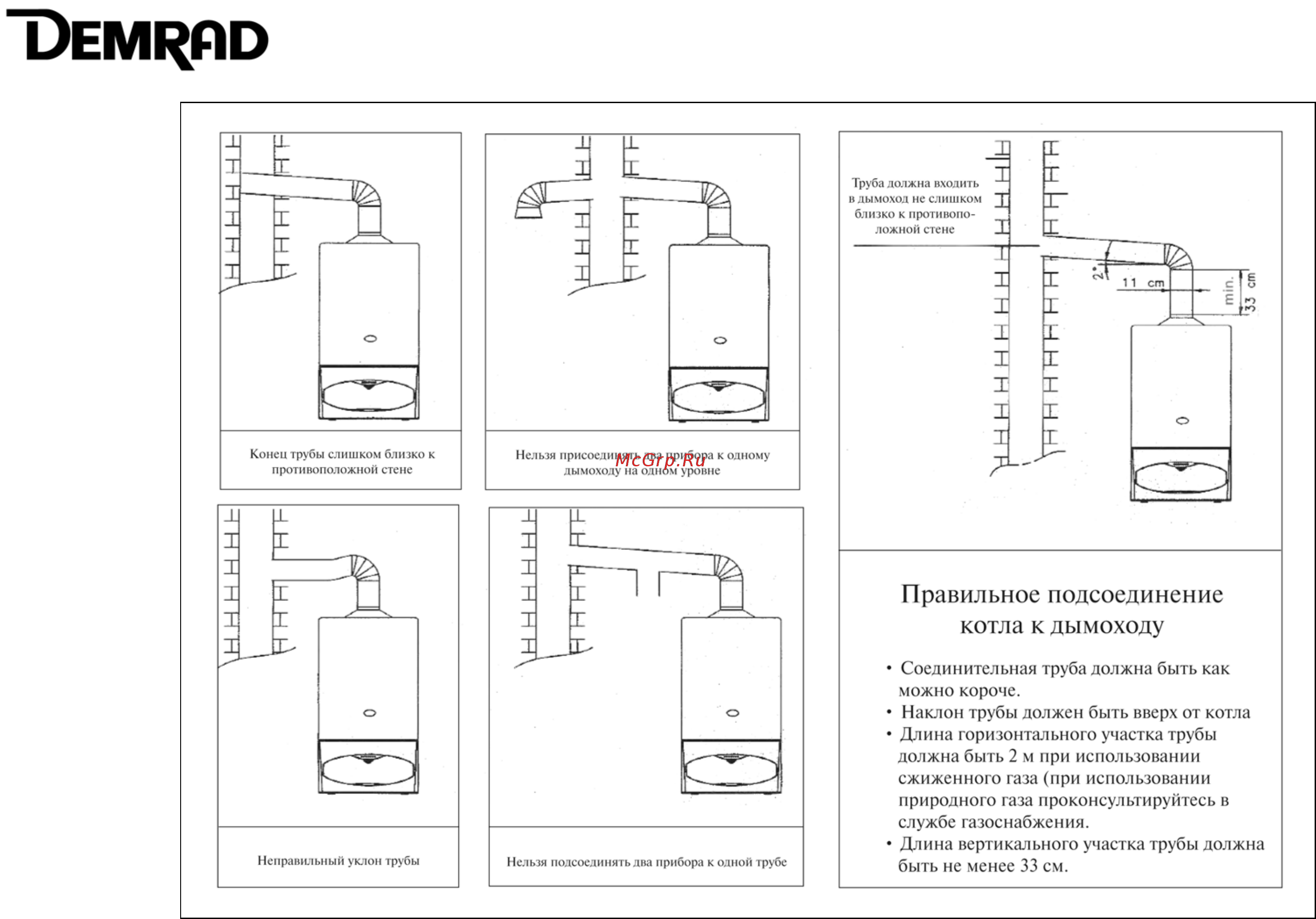 Demrad Solaris BK (HK)-130 [21/58] Правильное подсоединение
