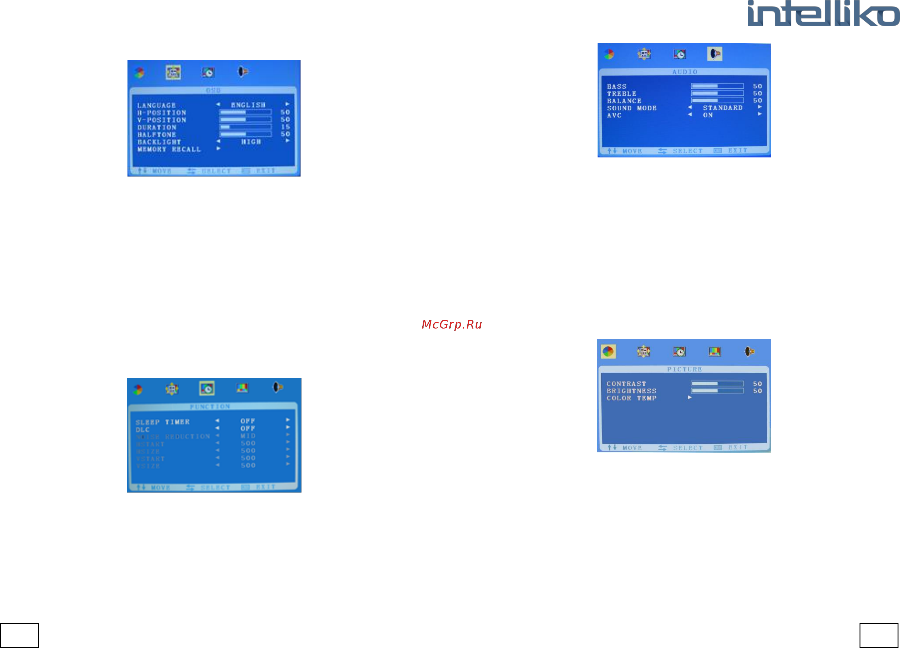 INTELLIKO INT-190SM-TK [7/9] Конфигурация входа vga