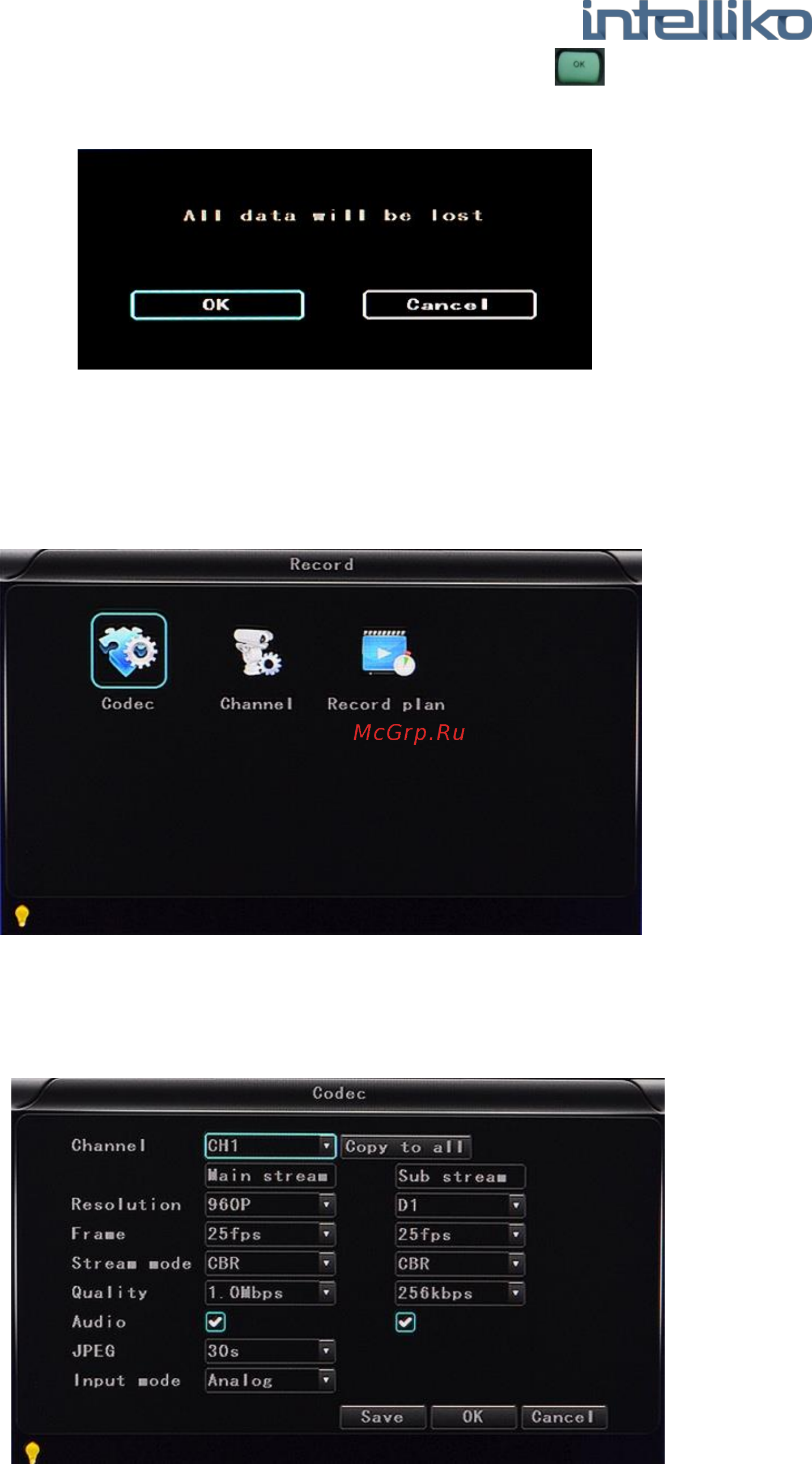 INTELLIKO INT-MDVR208-107 Руководство по эксплуатации онлайн [45/69] 261321