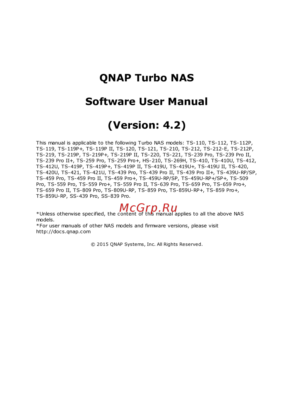 Qnap TS-563-2G Инструкция по эксплуатации