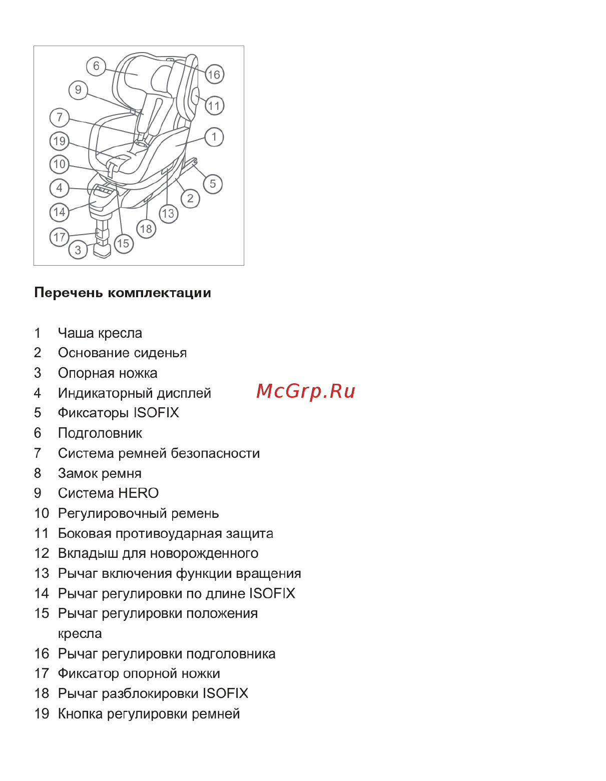 Recaro Zero.1 группа 0/1, Синий-Голубой Инструкция по эксплуатации онлайн [5/25] 305893