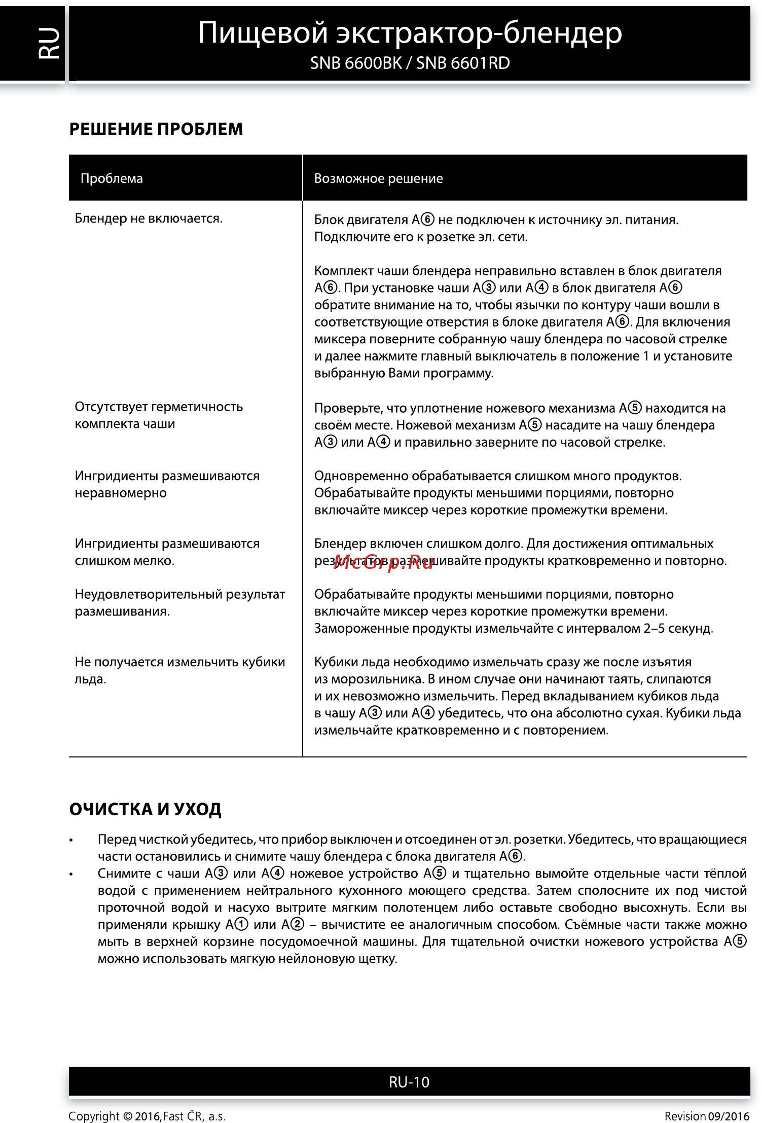 Sencor SNB 6601RD [10/12] Пищевой экстрактор блендер