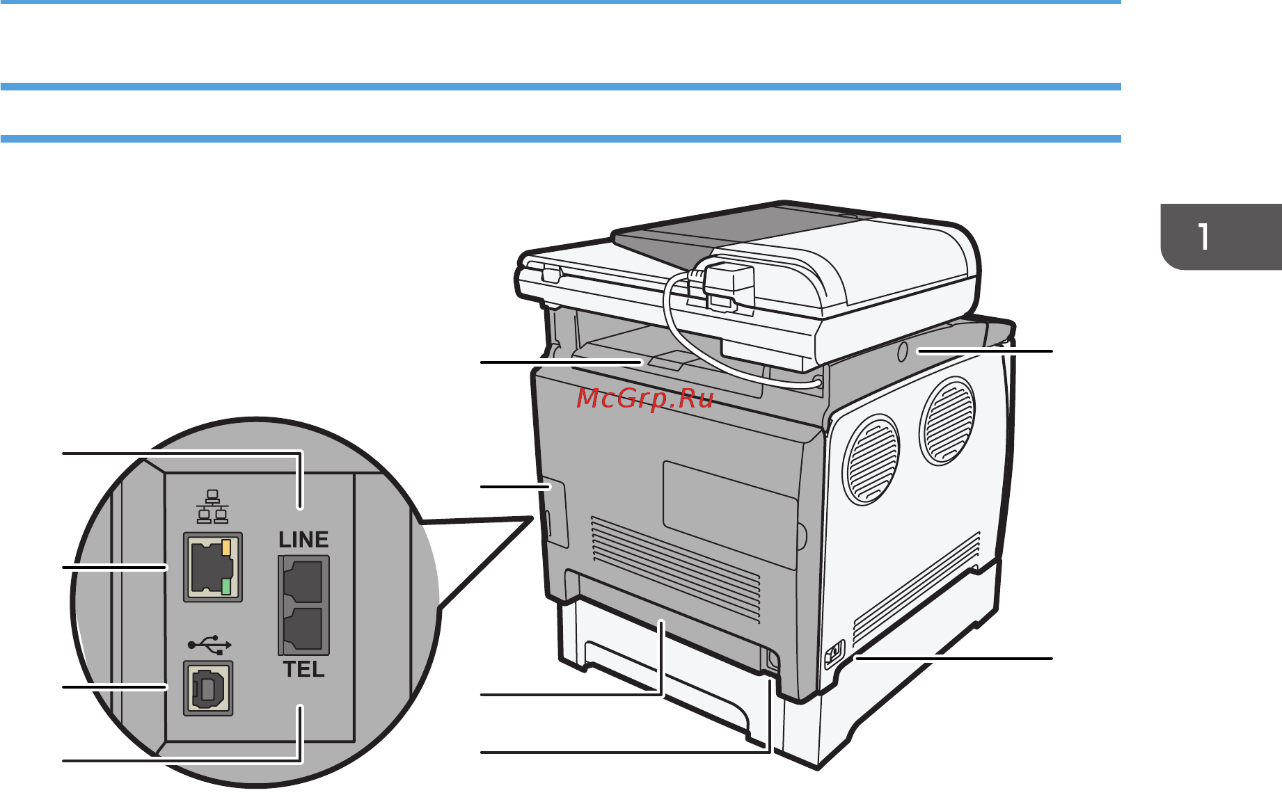 Ricoh Aficio SP C250SF [25/420] Наружная часть вид сзади
