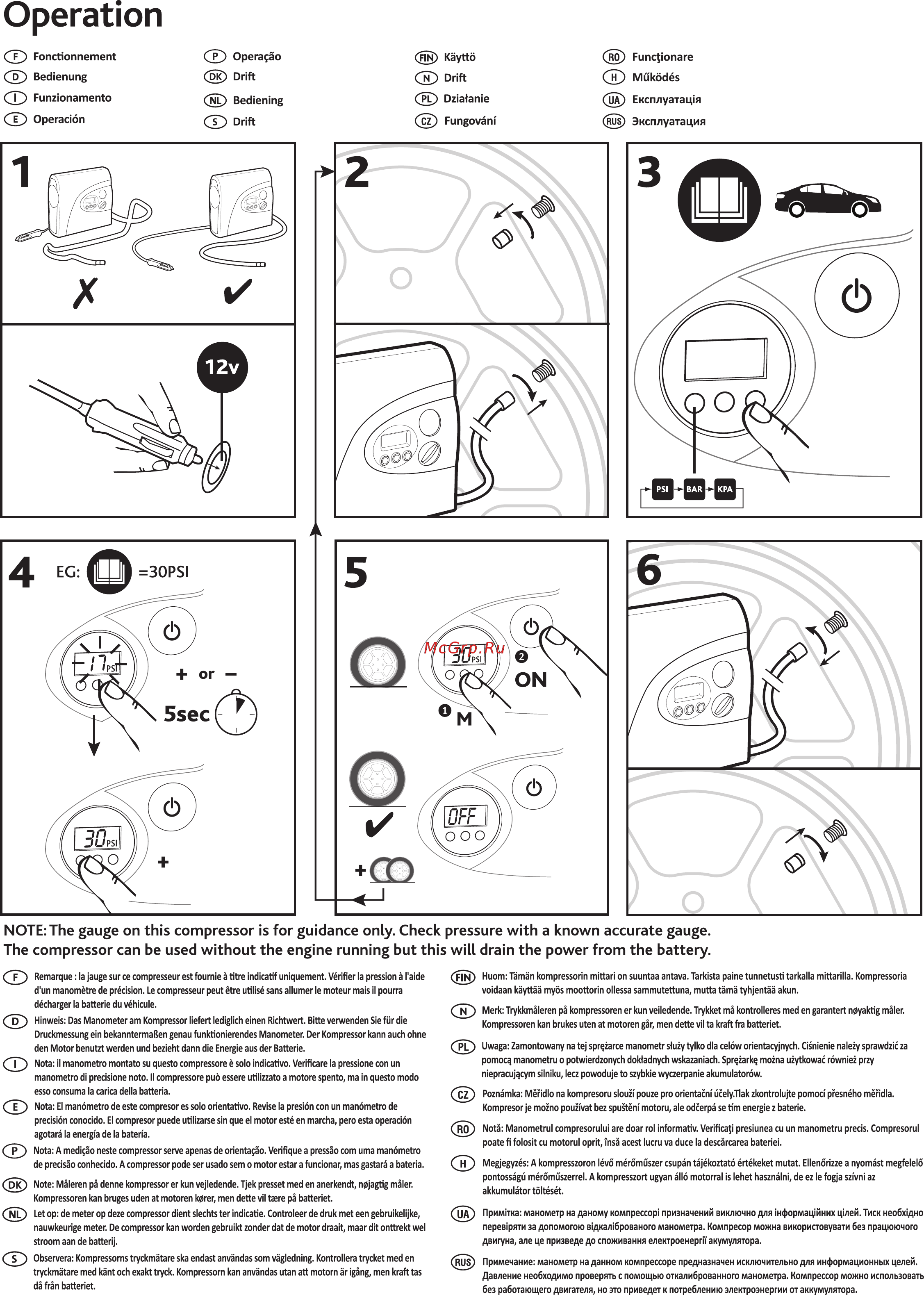 Ring Automotive RAC600 [4/6] Operation