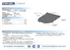 Rival Hyundai Santa Fe 2010-2012, картера и КПП, алюминий 4 мм Инструкция по эксплуатации