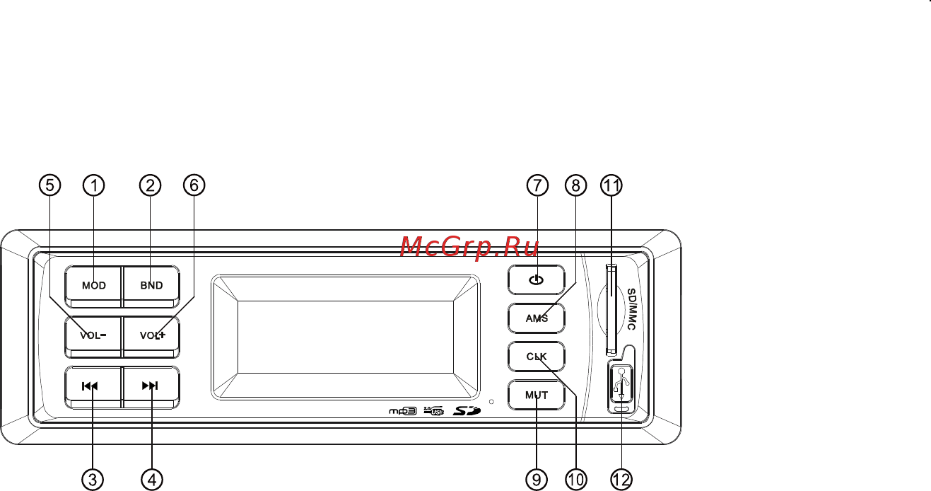 Rolsen RCR-120G Инструкция по эксплуатации онлайн [7/13] 262142