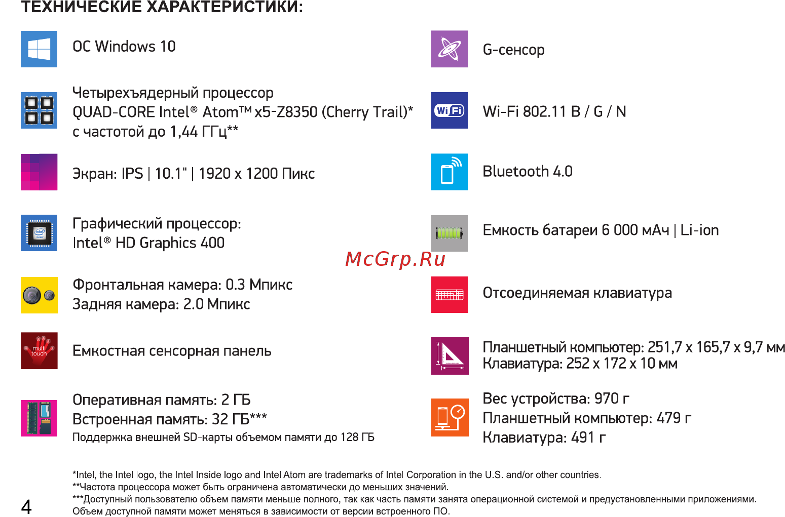 Digma CITI 1804 [4/12] Технические характеристики