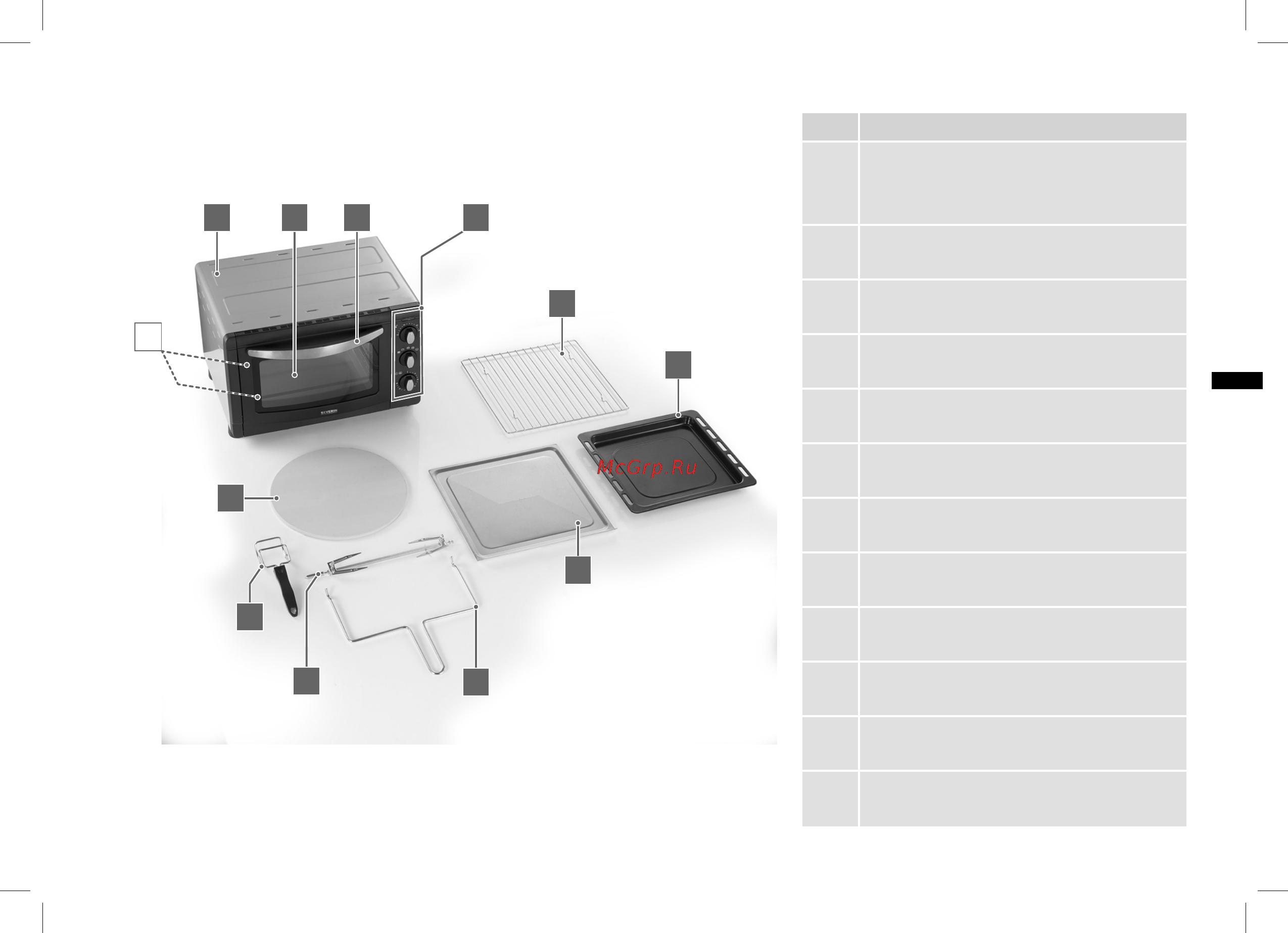 Severin TO 2061 [31/244] Overview and parts included