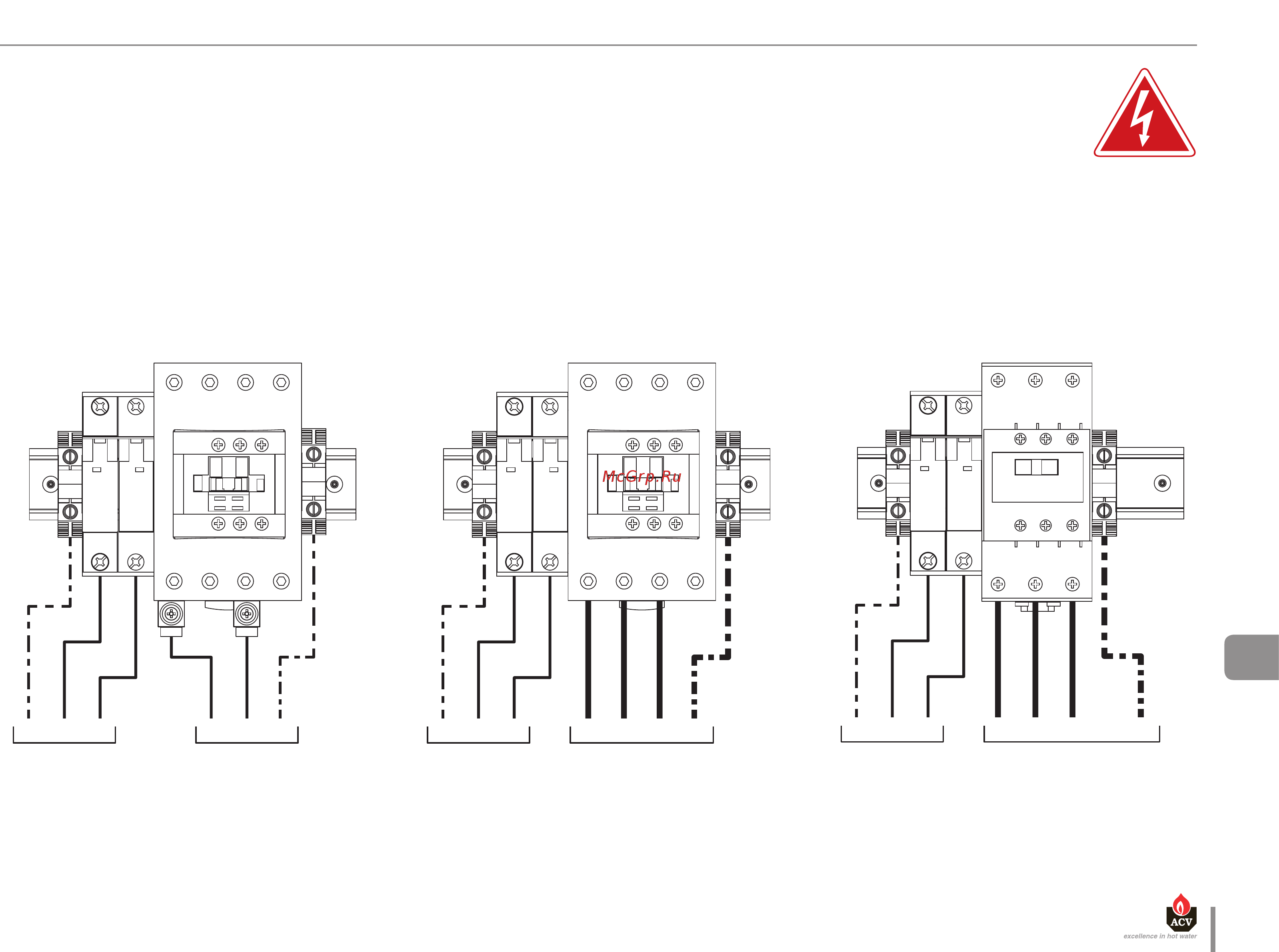 ACV E-tech W 36 TRI [13/30] Модели e tech w 09 15 kw mono модели e tech w 09 15 22 28 kw tri модели e tech w 36 kw tri