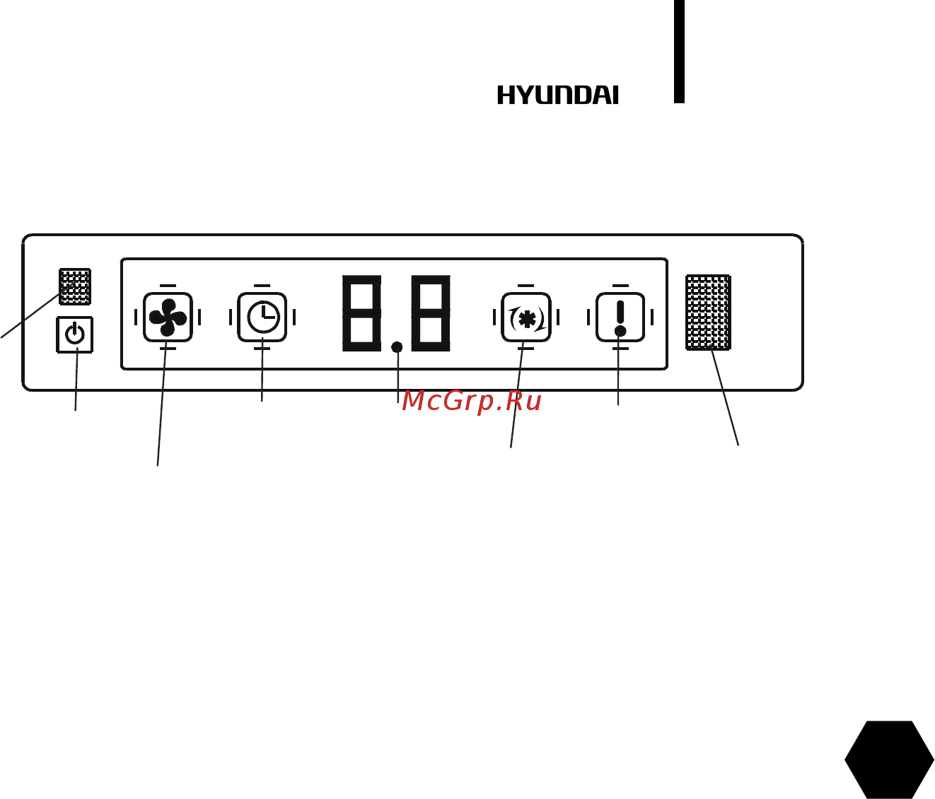 Hyundai H-ALT3-18H [17/44] Управление прибором