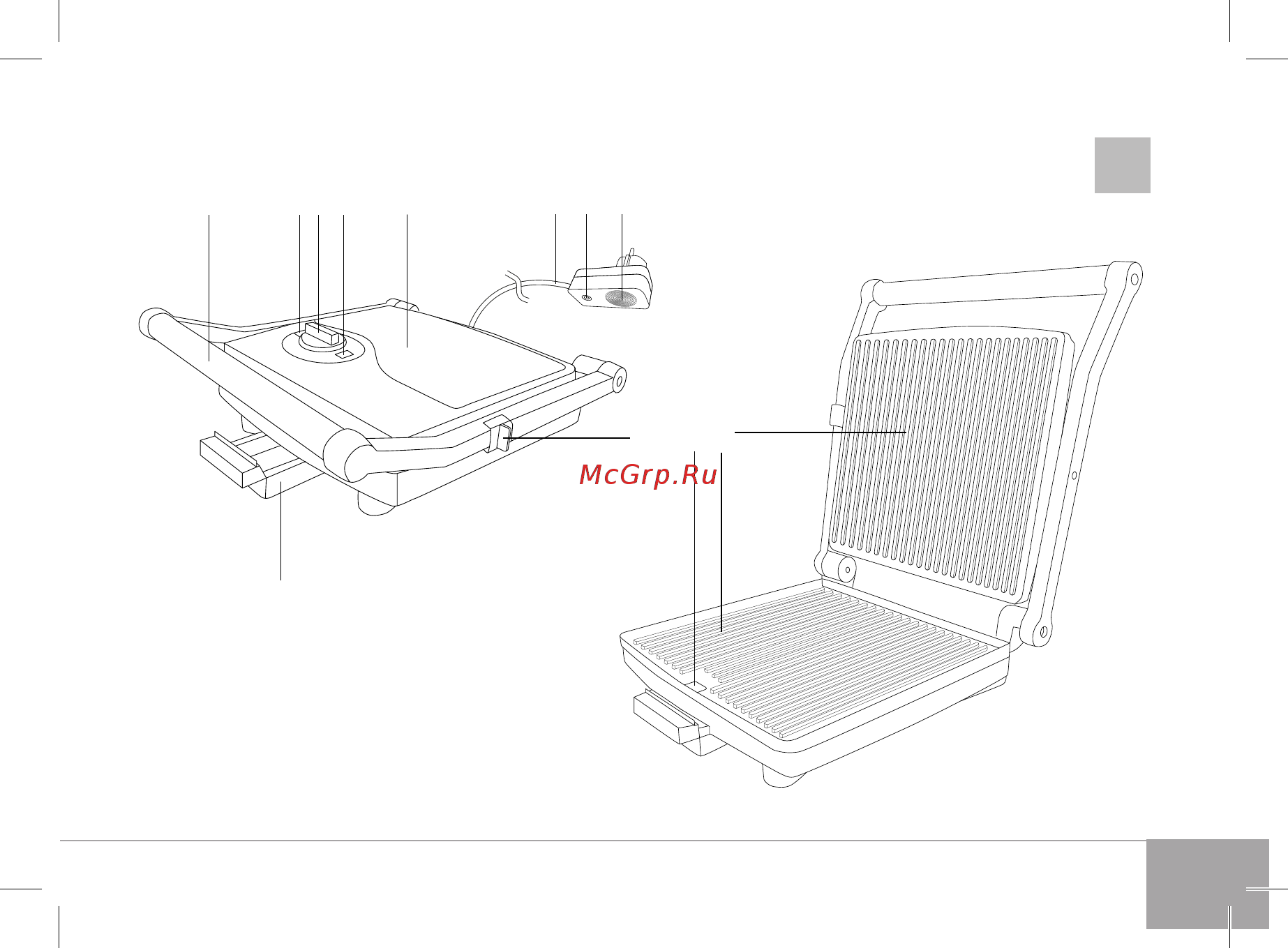 Redmond SkyGrill RGM-M810S Руководство по эксплуатации онлайн [3/16] 262569