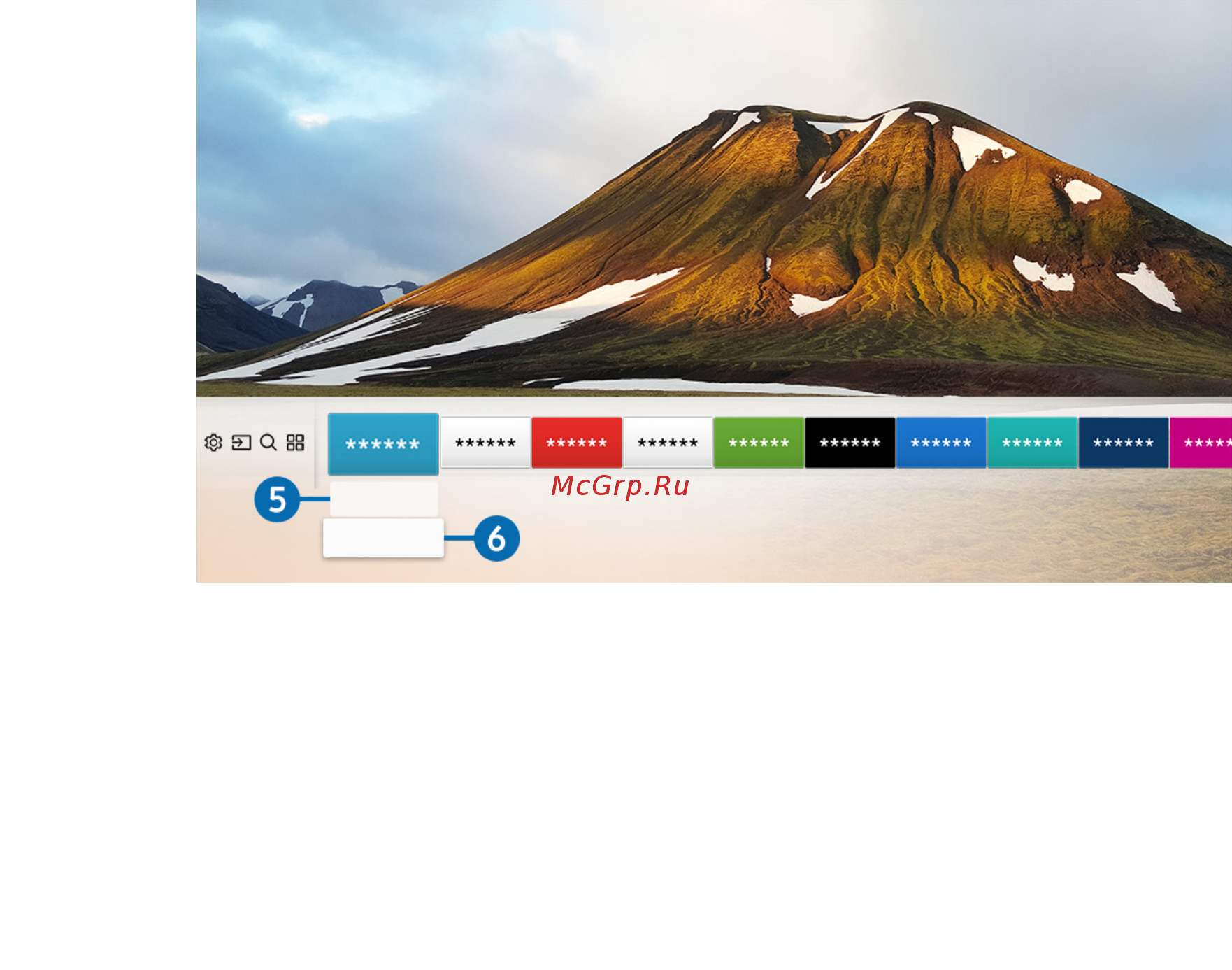 Samsung UE43M5500 [42/155] Moving an item on the home screen