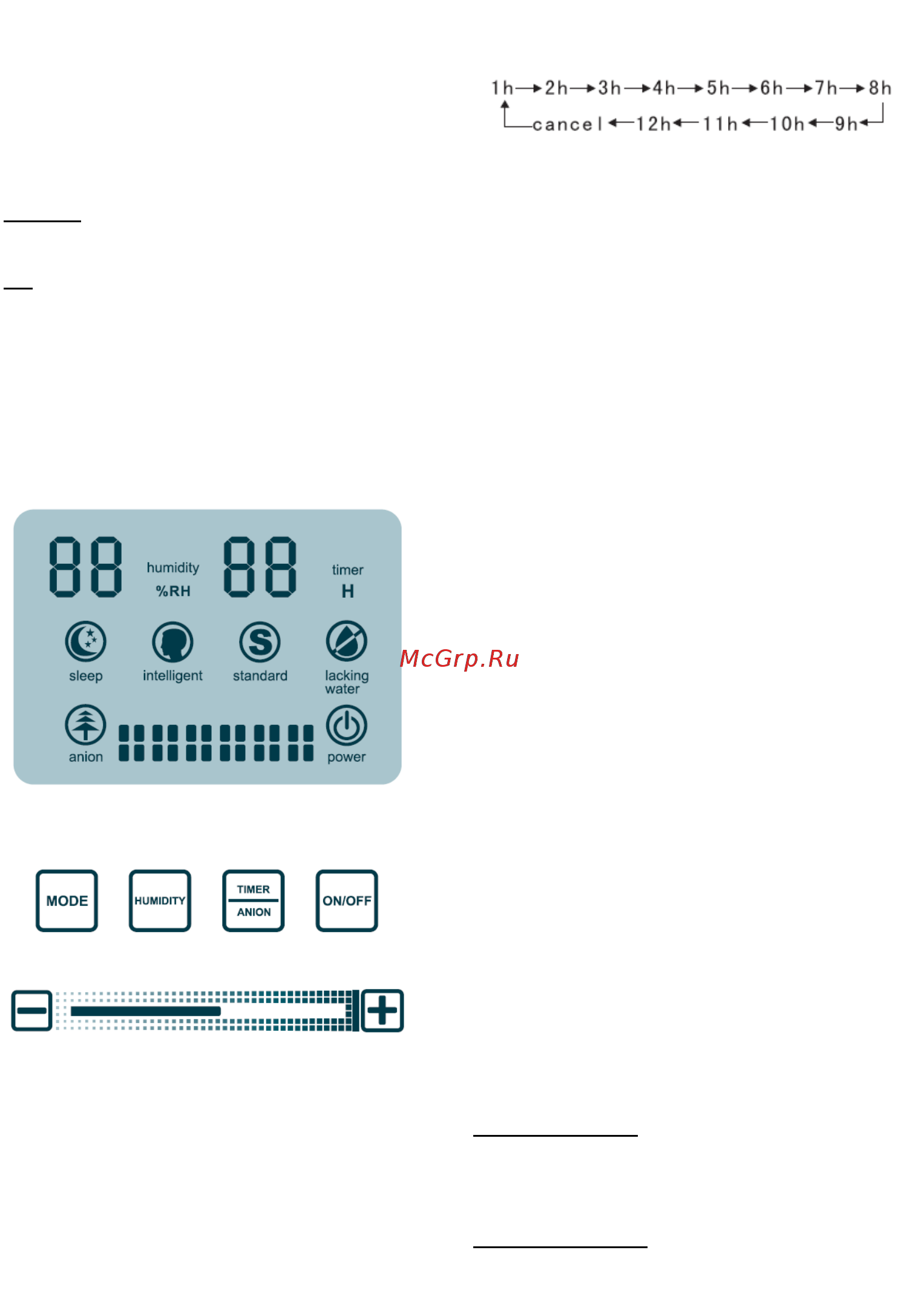 Gorenje H50DW [26/68] Functional panel with lcd