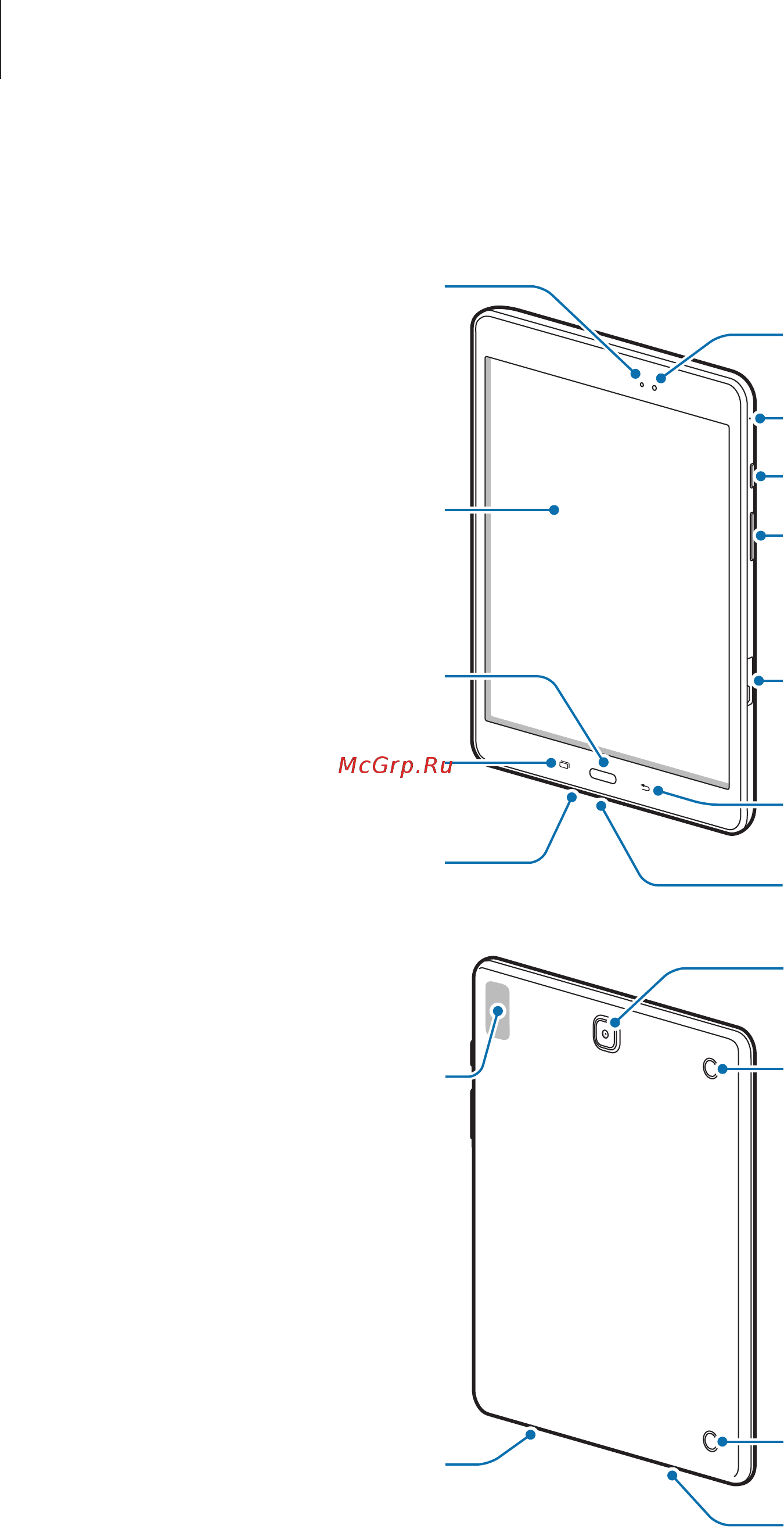 Samsung Galaxy Tab A 9.7 Wi-Fi,  SM-T550NZKASER [7/98] Внешний вид устройства