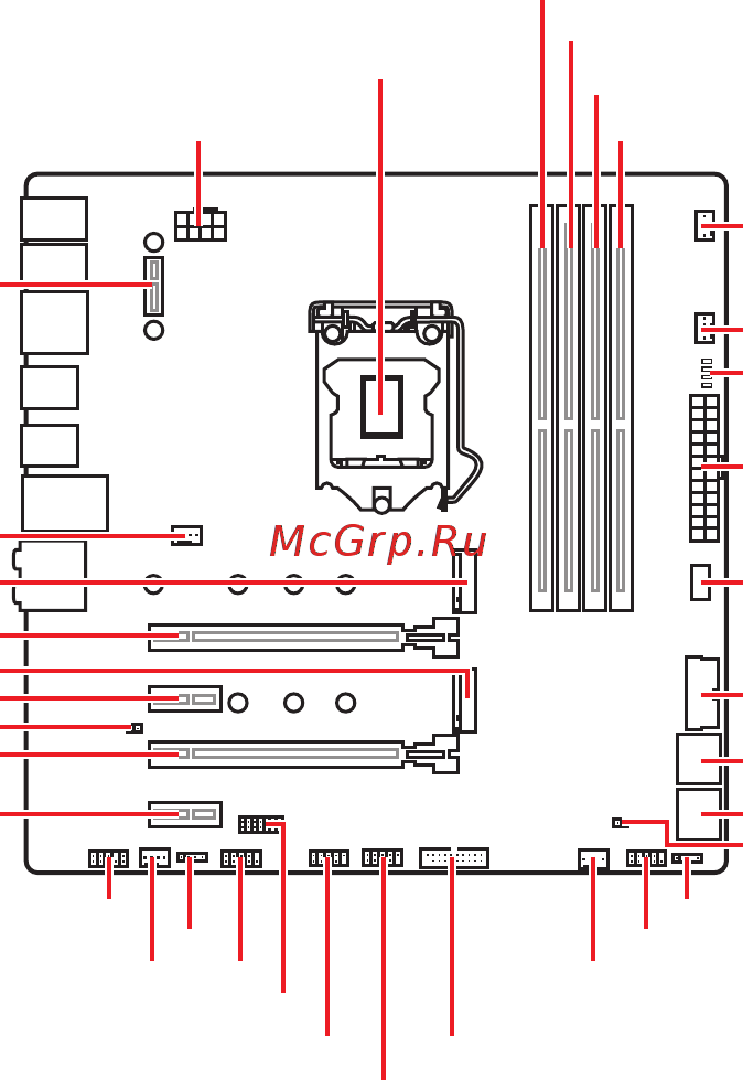 MSI Z370M GAMING PRO AC [143/184] 元件總覽