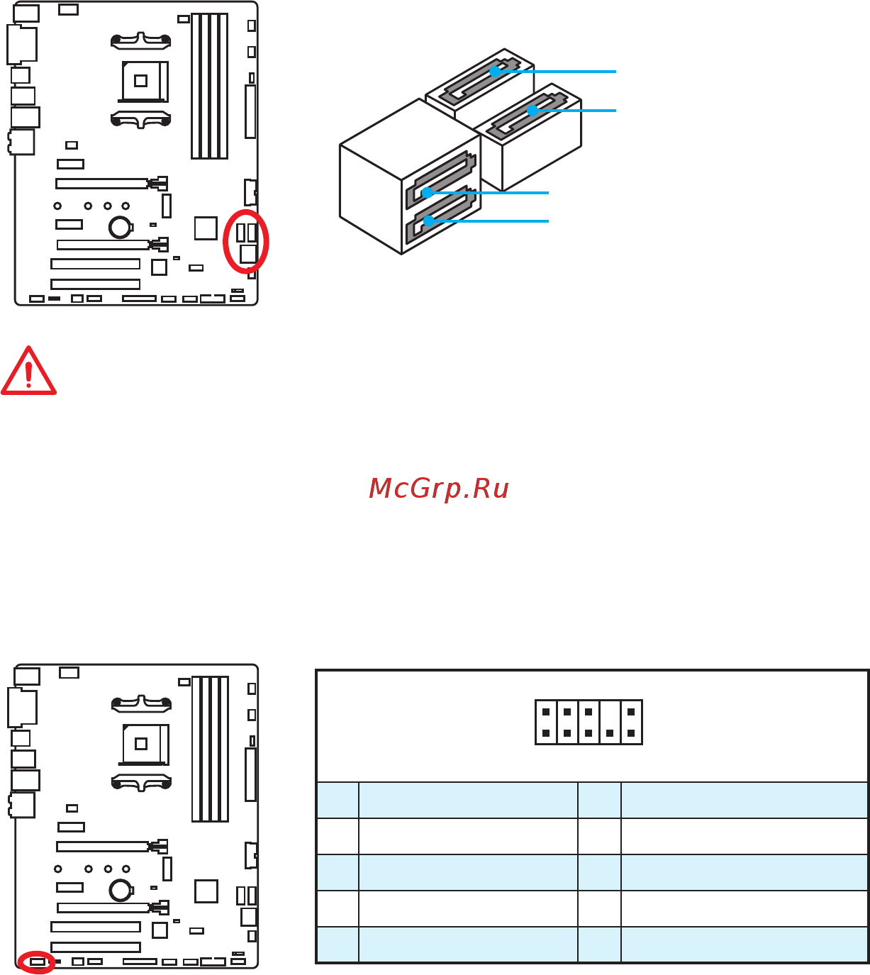 MSI B350 TOMAHAWK ARCTIC [29/86] Sata1 4 sata 6gb s connectors