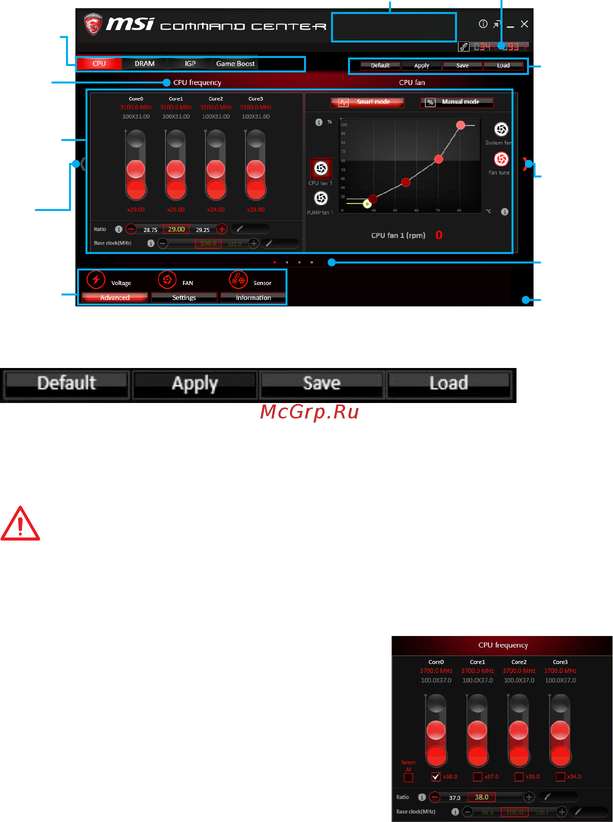 MSI B350 TOMAHAWK ARCTIC [58/86] Command center