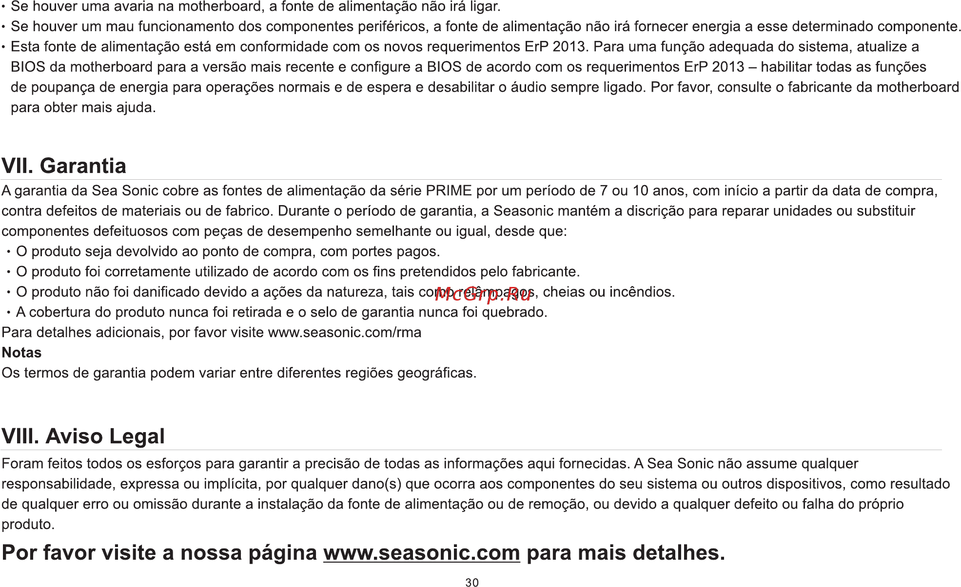 Seasonic PRIME Ultra Titanium SSR-1000TR [33/58] Por favor visite a nossa página www seasonic com para mais detalhes