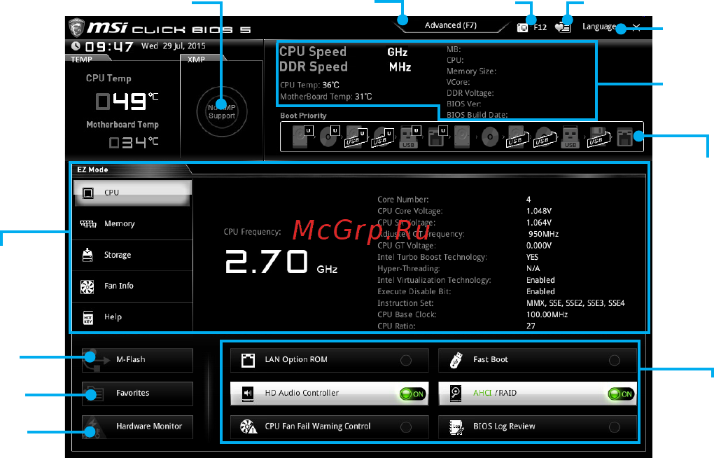 MSI E3 KRAIT GAMING V5 [41/89] Ez mode