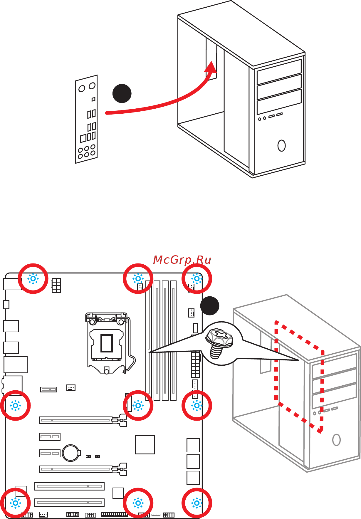 MSI E3 KRAIT GAMING V5 [7/89] Installing the motherboard