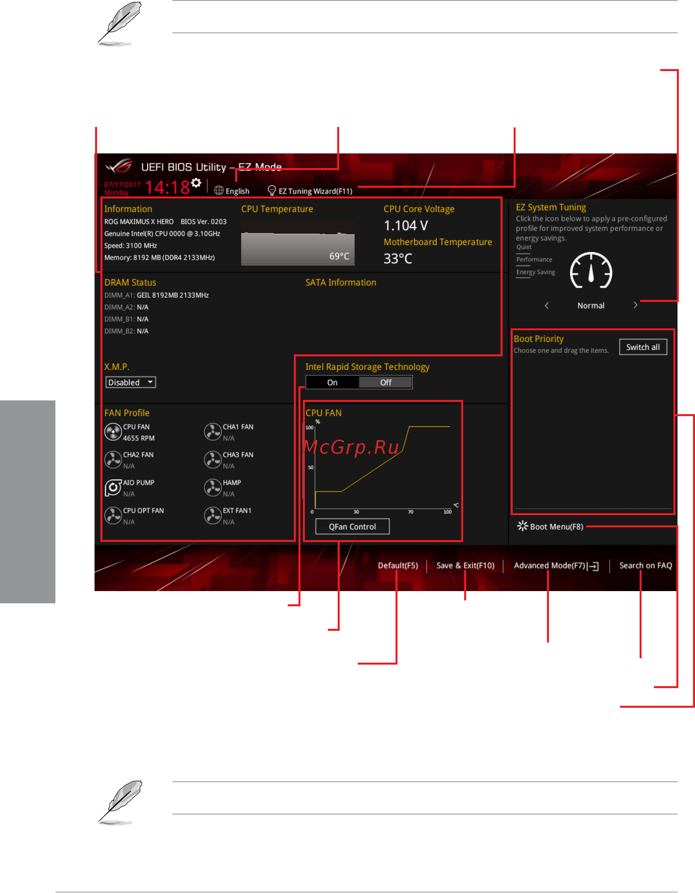 Asus ROG MAXIMUS X HERO (WI-FI AC) [68/116] Chapter 3