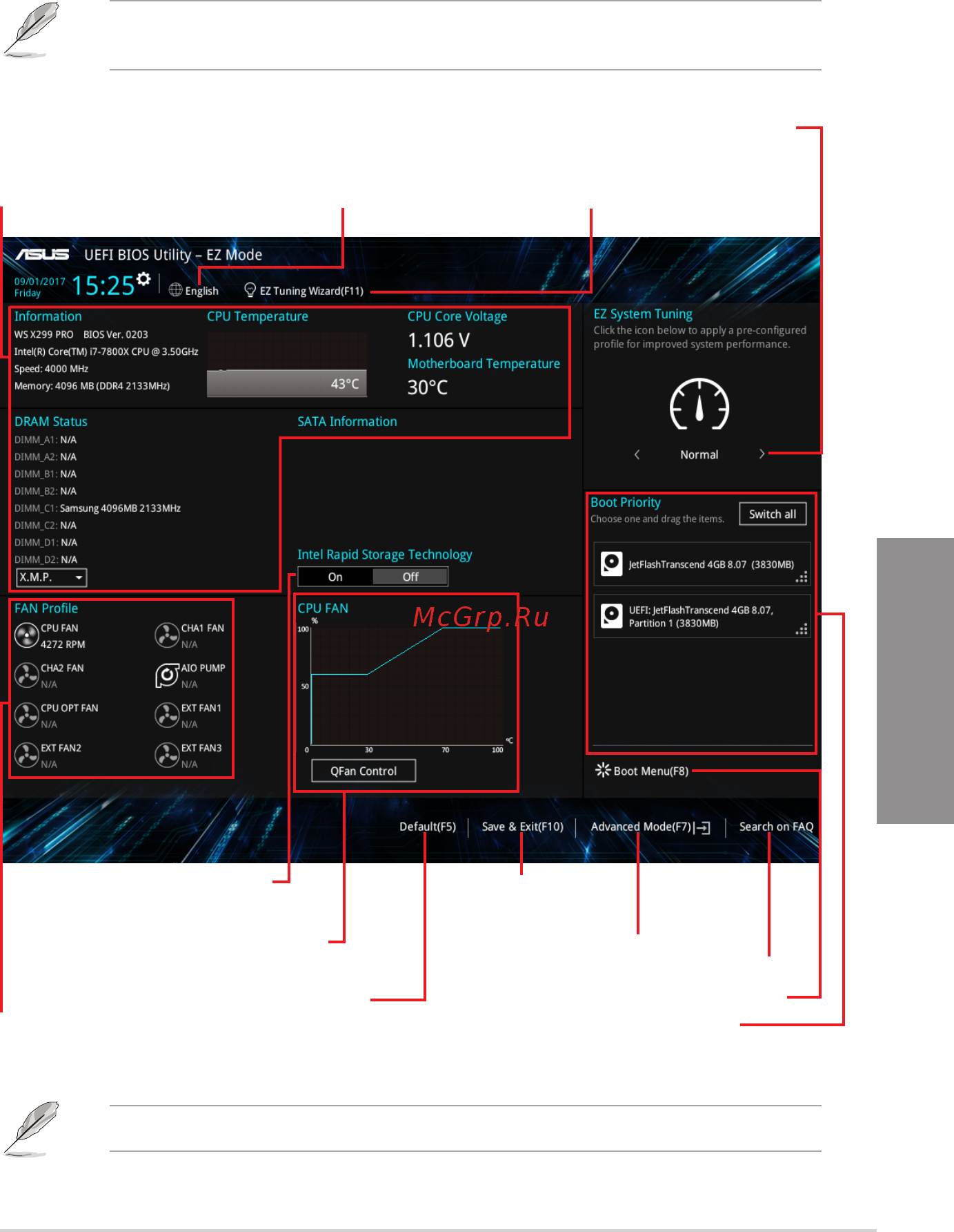 Asus WS X299 PRO/SE [77/142] Ez mode