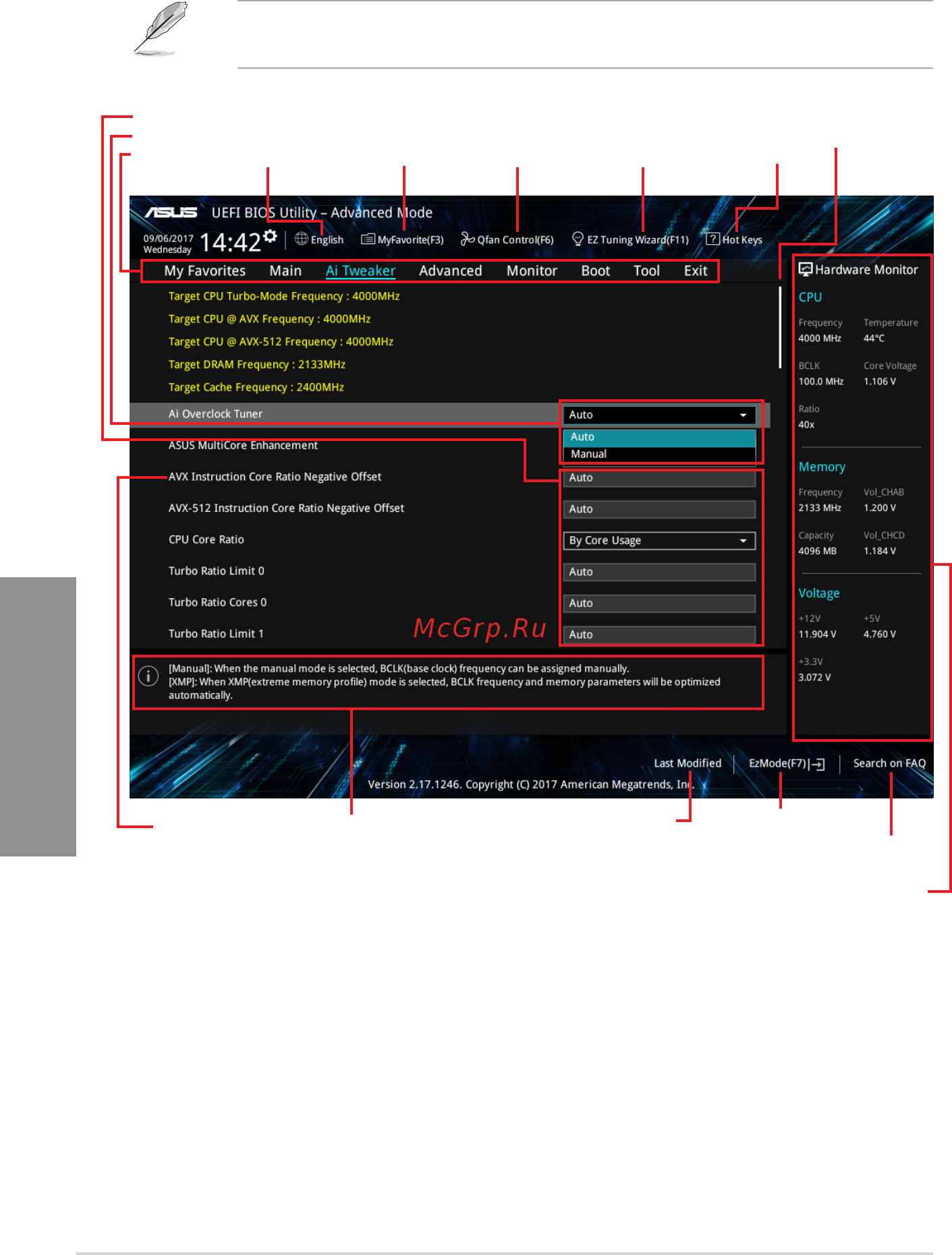 Asus WS X299 PRO/SE [78/142] Advanced mode