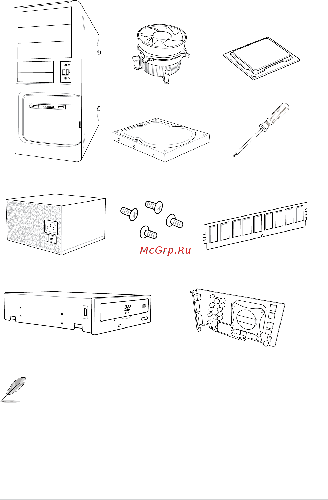 Asus WS C422 PRO/SE [15/130] Installation tools and components