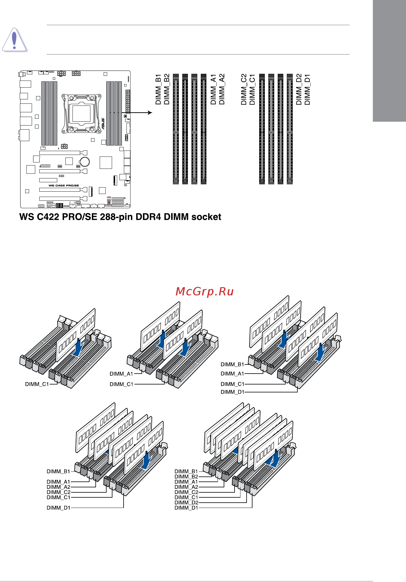 Asus WS C422 PRO/SE [21/130] System memory