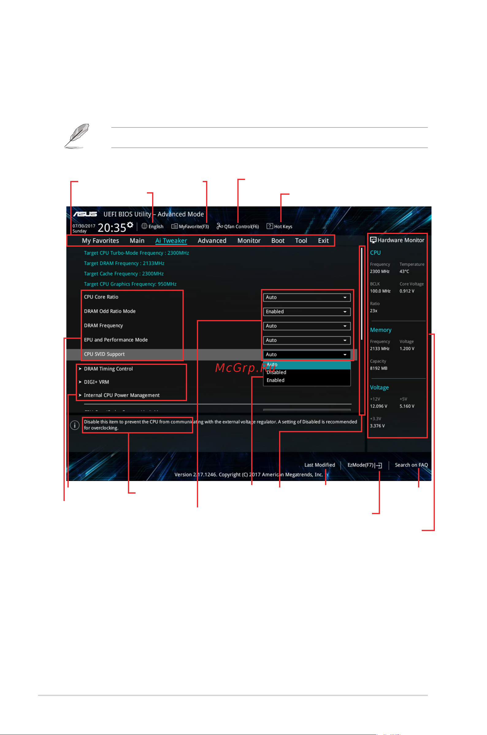Asus B250 MINING EXPERT [24/30] Advanced mode