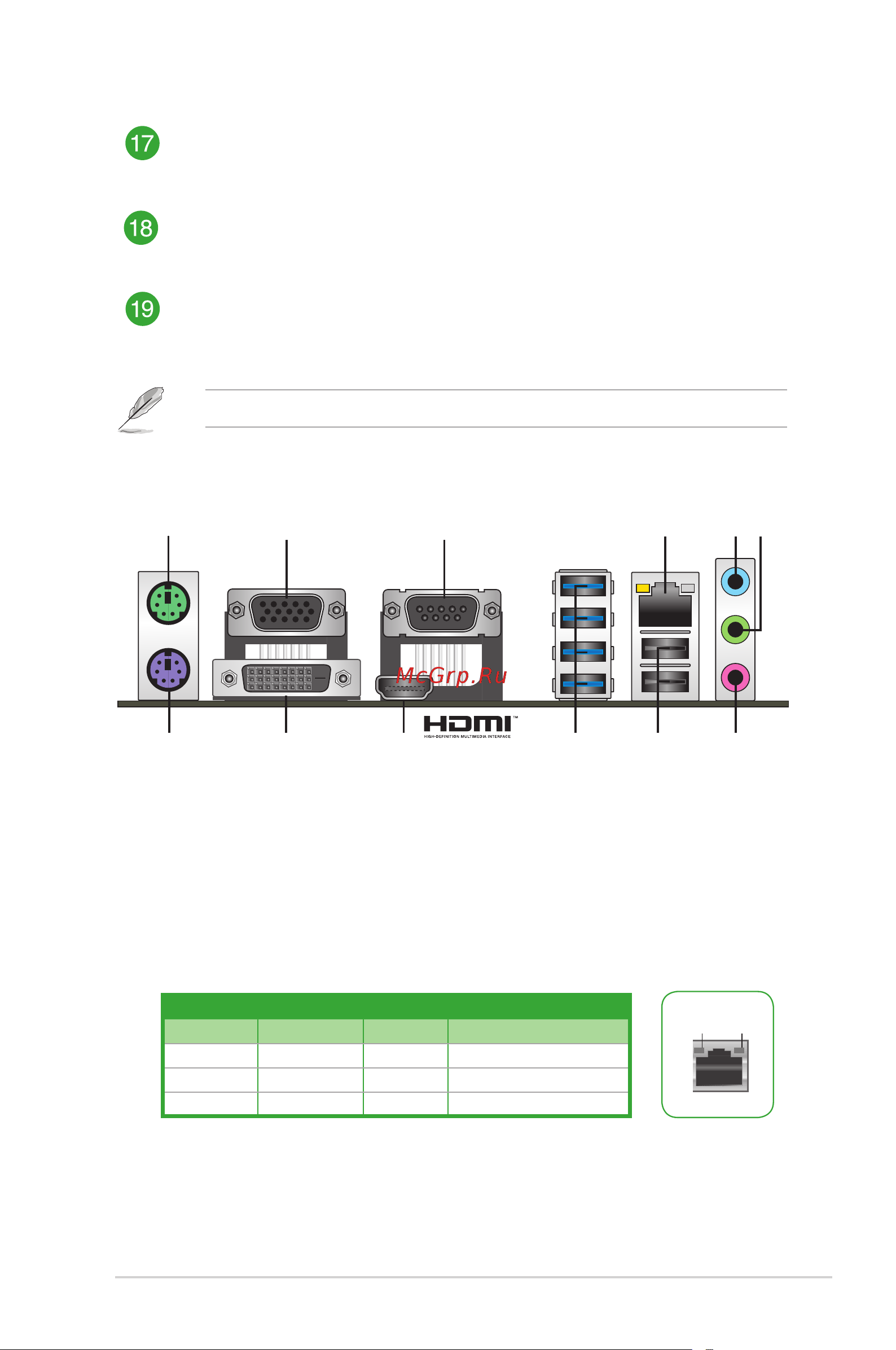 Asus PRIME A320M-C R2.0 [13/25] Rear panel connectors