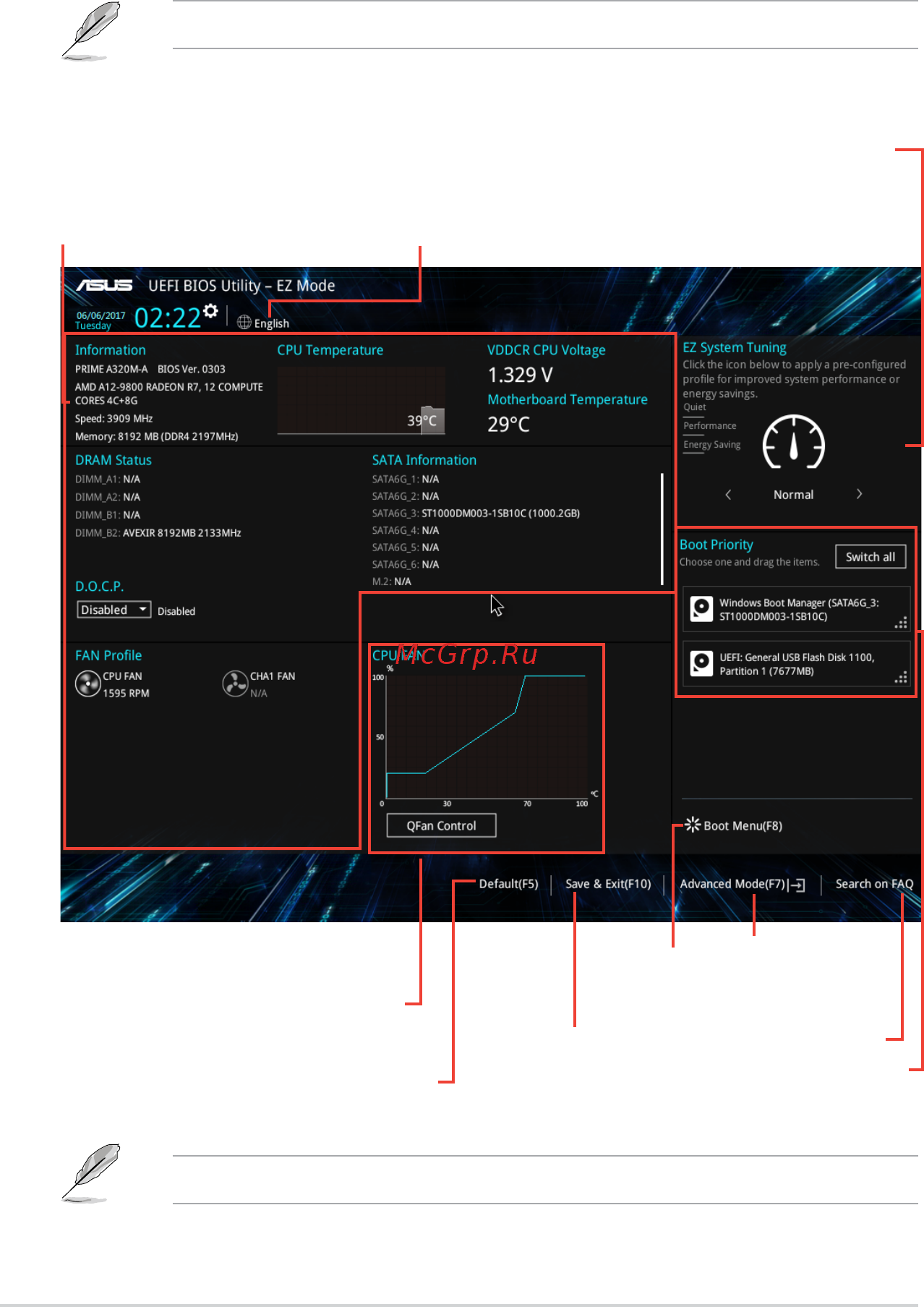 Asus PRIME A320M-A [19/27] Ez mode