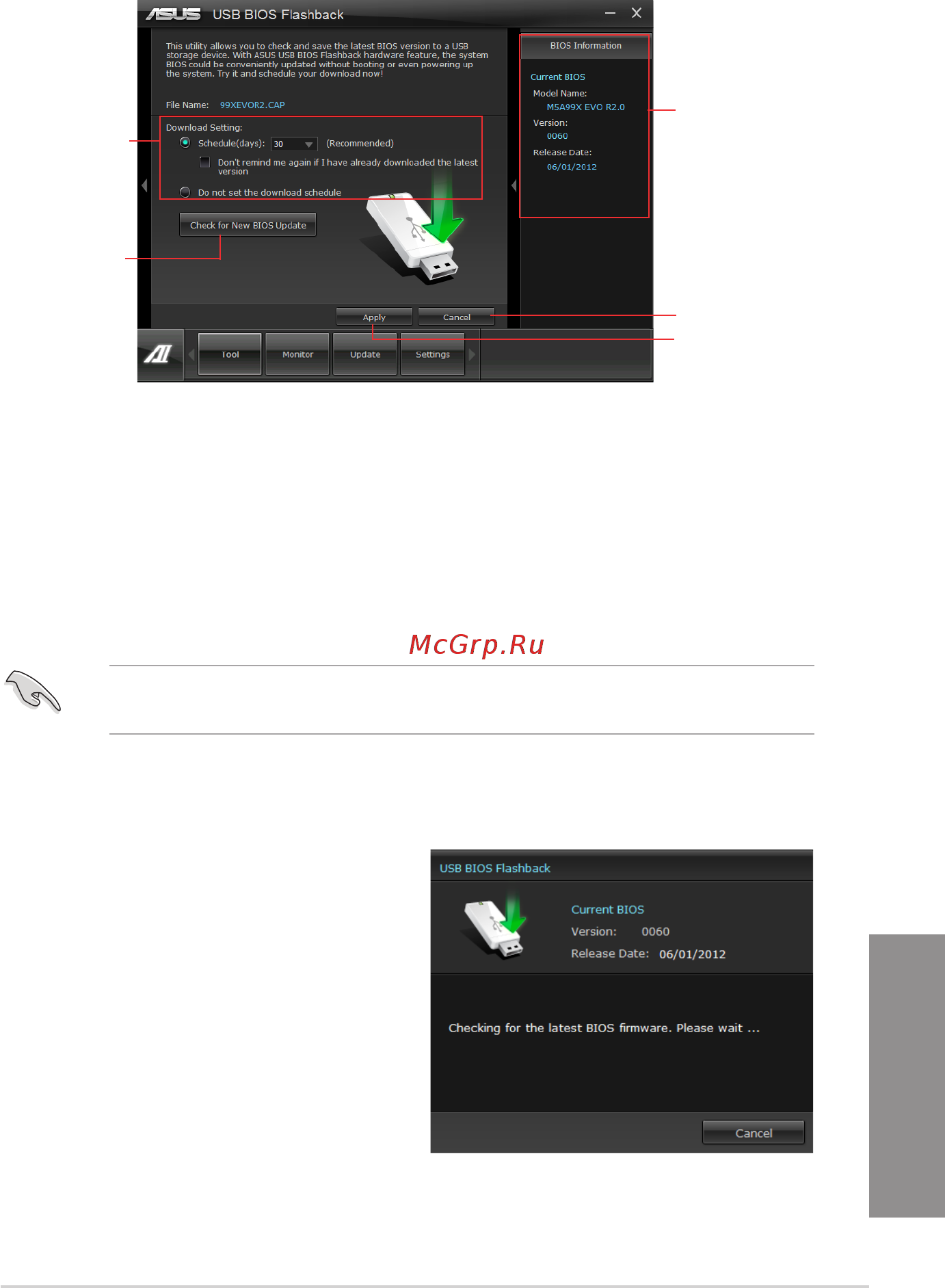 Asus M5A99X EVO R2.0 [145/180] Usb bios flashback wizard