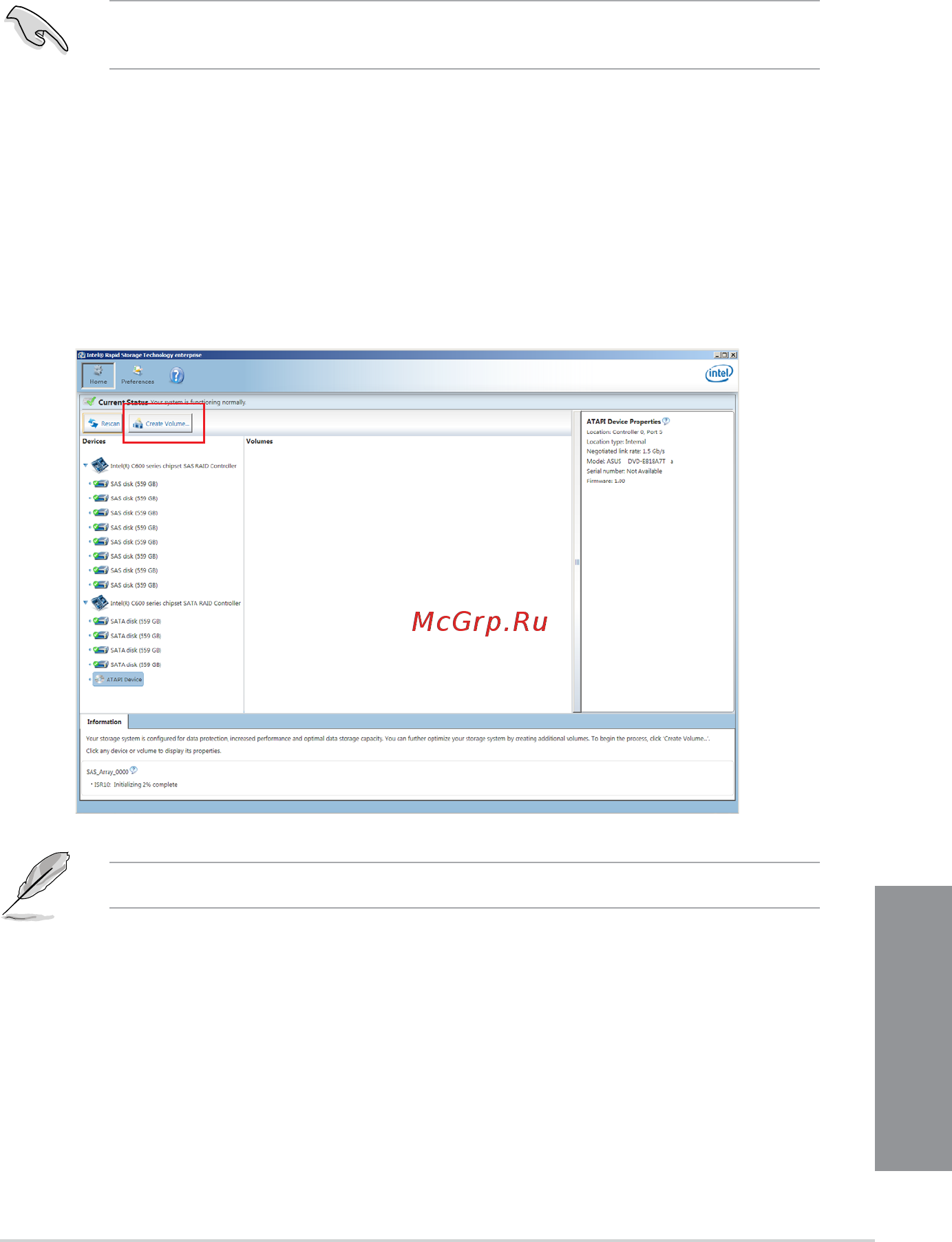 Asus P10S-M WS [133/146] Intel rapid storage technology enterprise windows