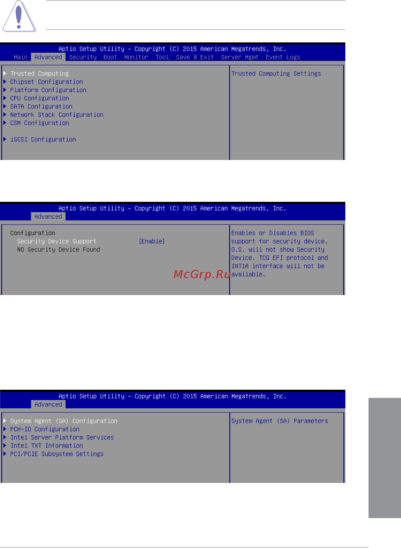 Asus P10S-M WS [75/146] Advanced menu