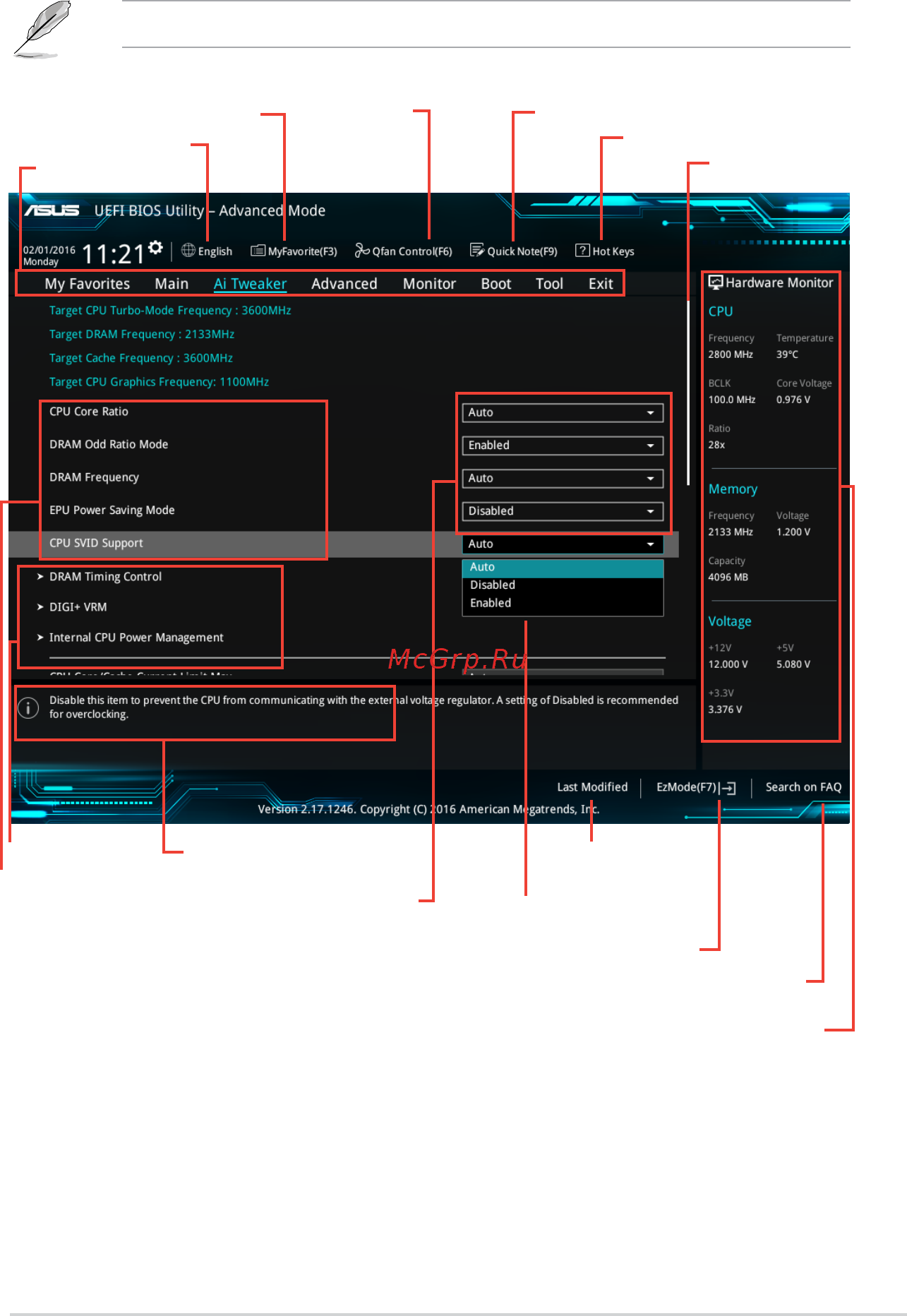 Asus H110T [20/28] The advanced mode provides advanced options for experienced end users to configure the bios settings the figure below shows an example of the advanced mode refer to the following sections for the detailed configurations