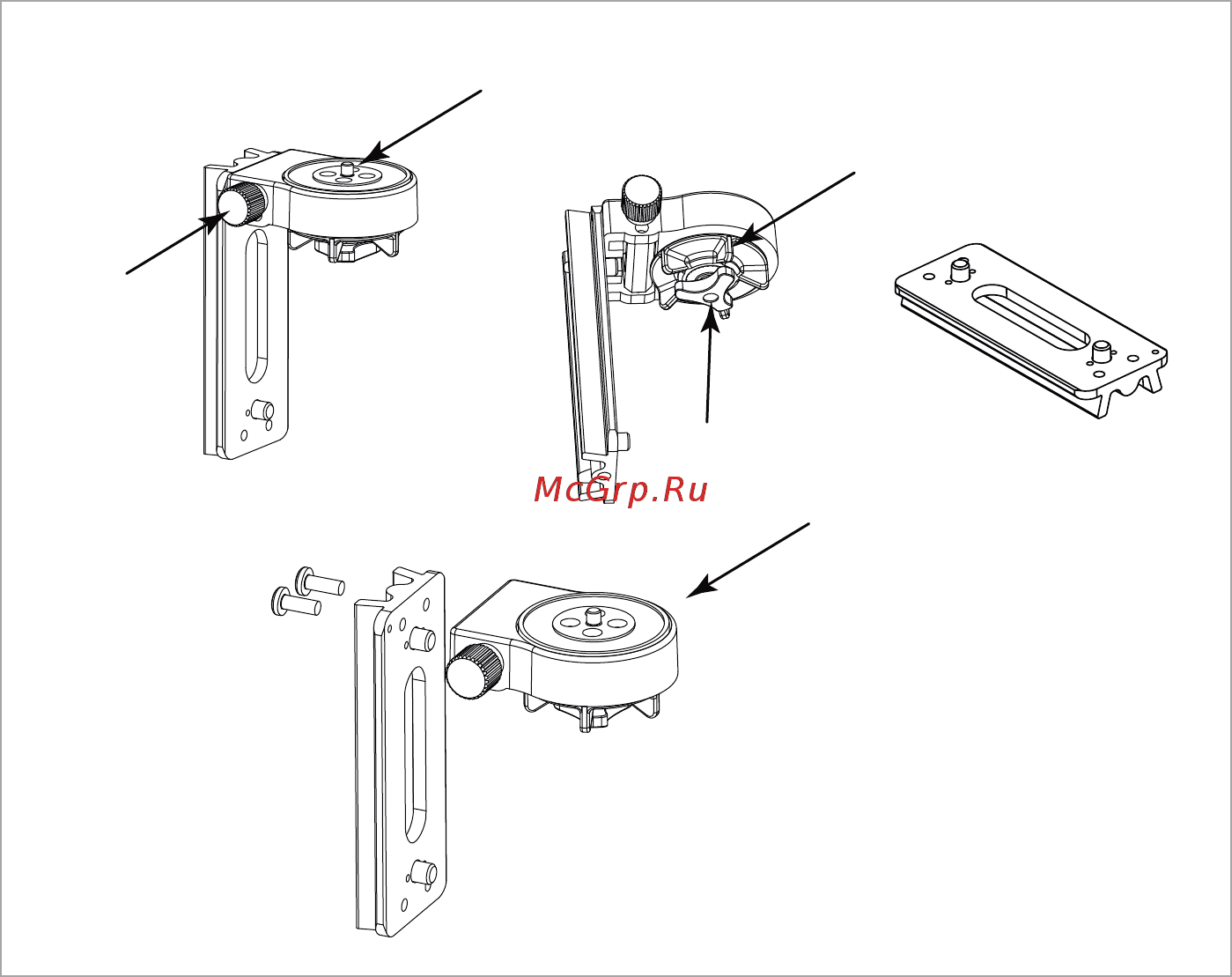 Sky-Watcher Star Adventurer (с крепежной платформой и искателем полюса), красная [25/26] Приложение 2 крепежная платформа с тонкой настройкой