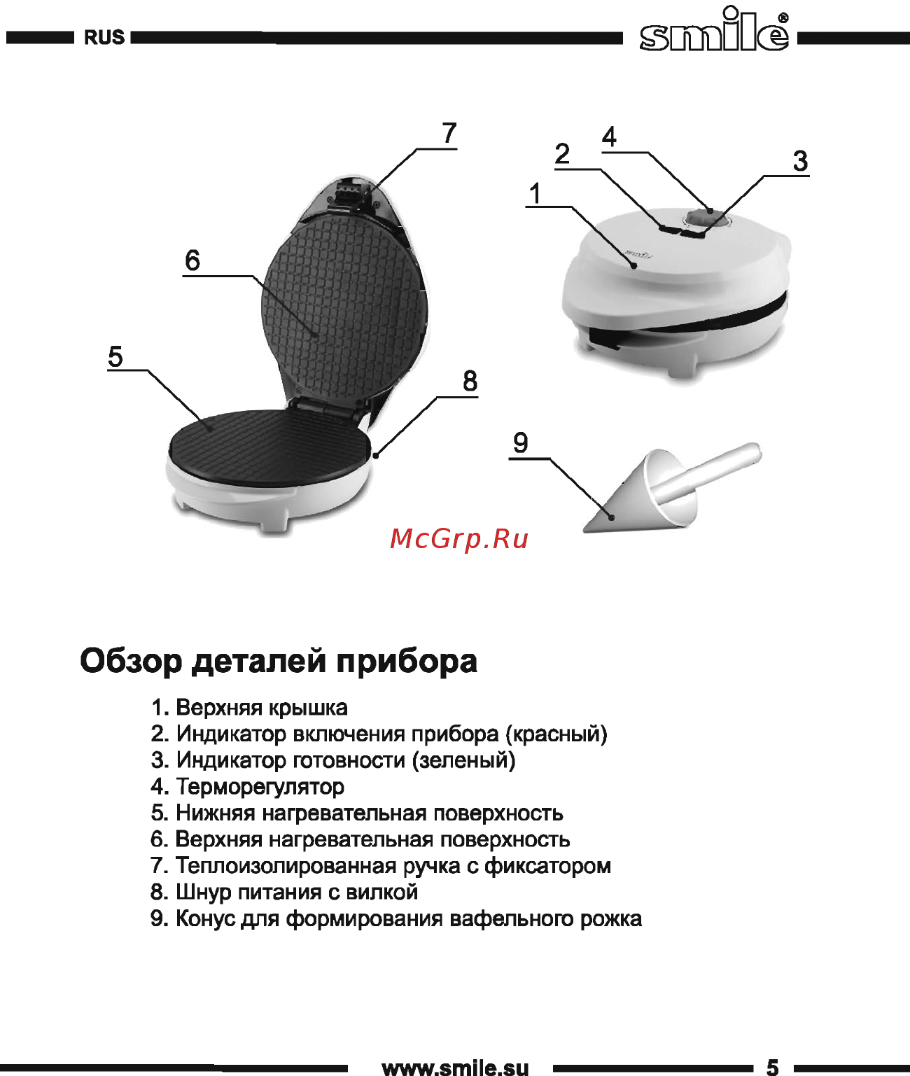 Smile WM 3609 Инструкция по эксплуатации онлайн [5/20] 263241