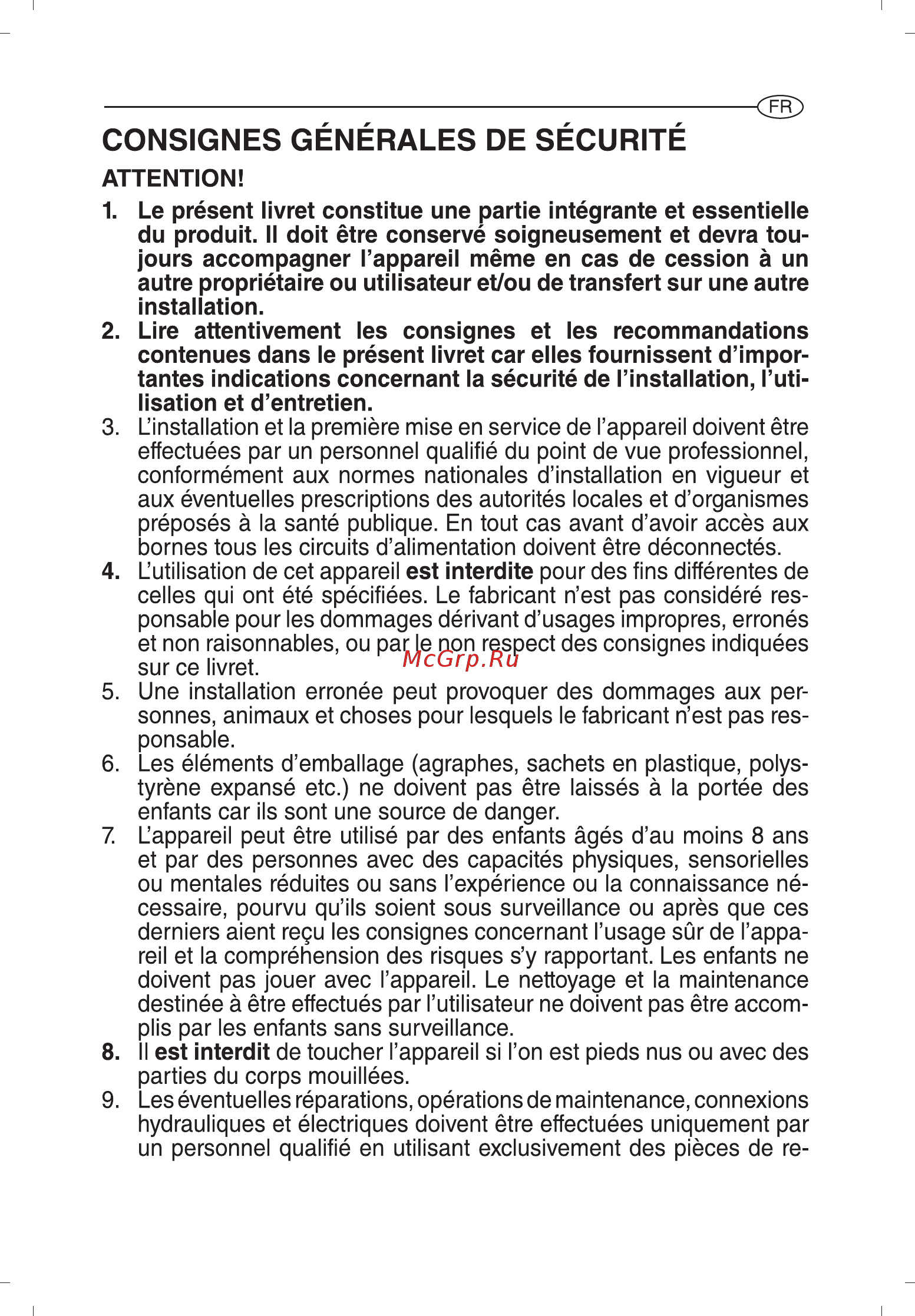 Ariston ABS VLS EVO WI-FI 100 [29/129] Consignes générales de sécurité