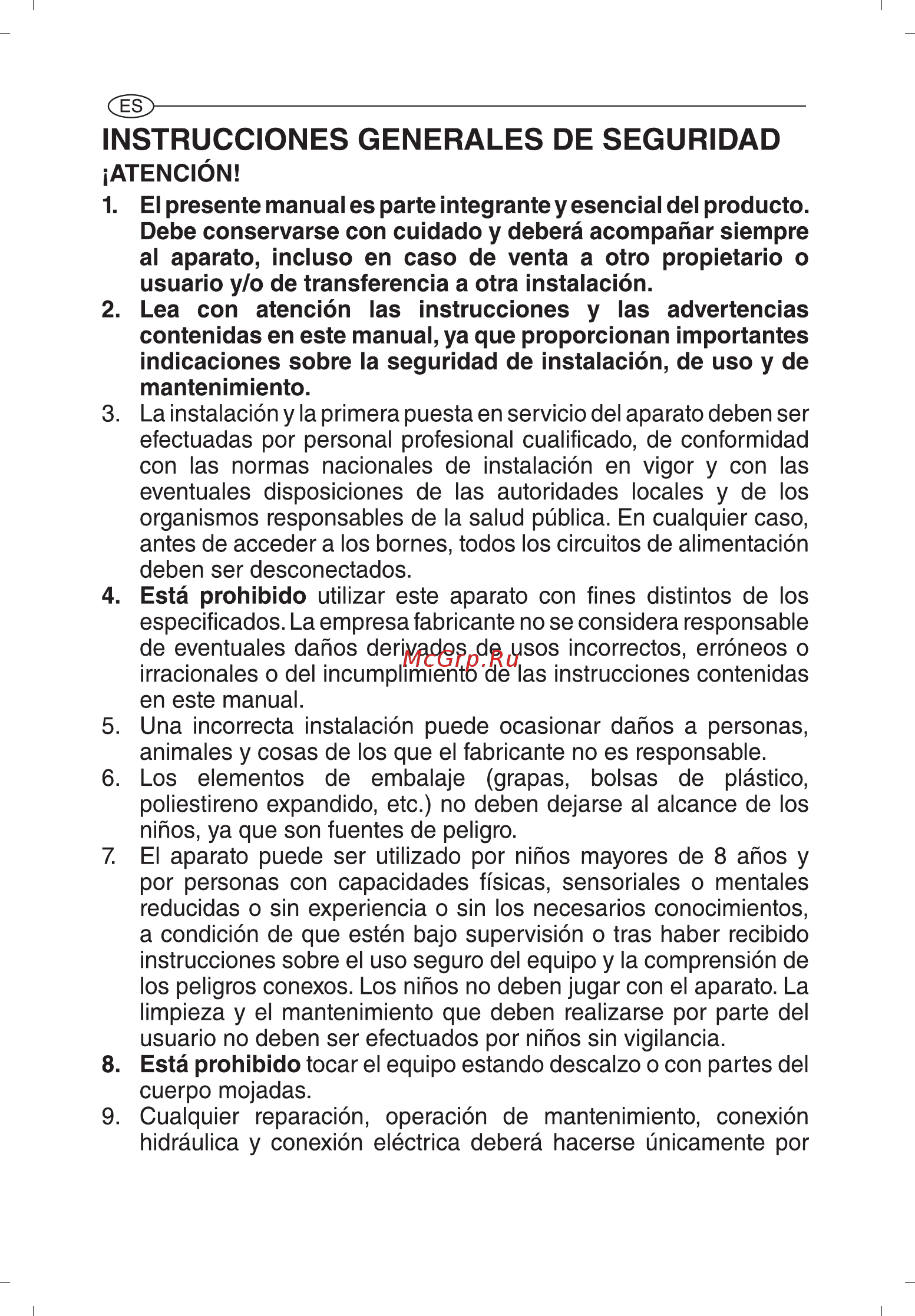 Ariston ABS VLS EVO WI-FI 100 [42/129] Instrucciones generales de seguridad
