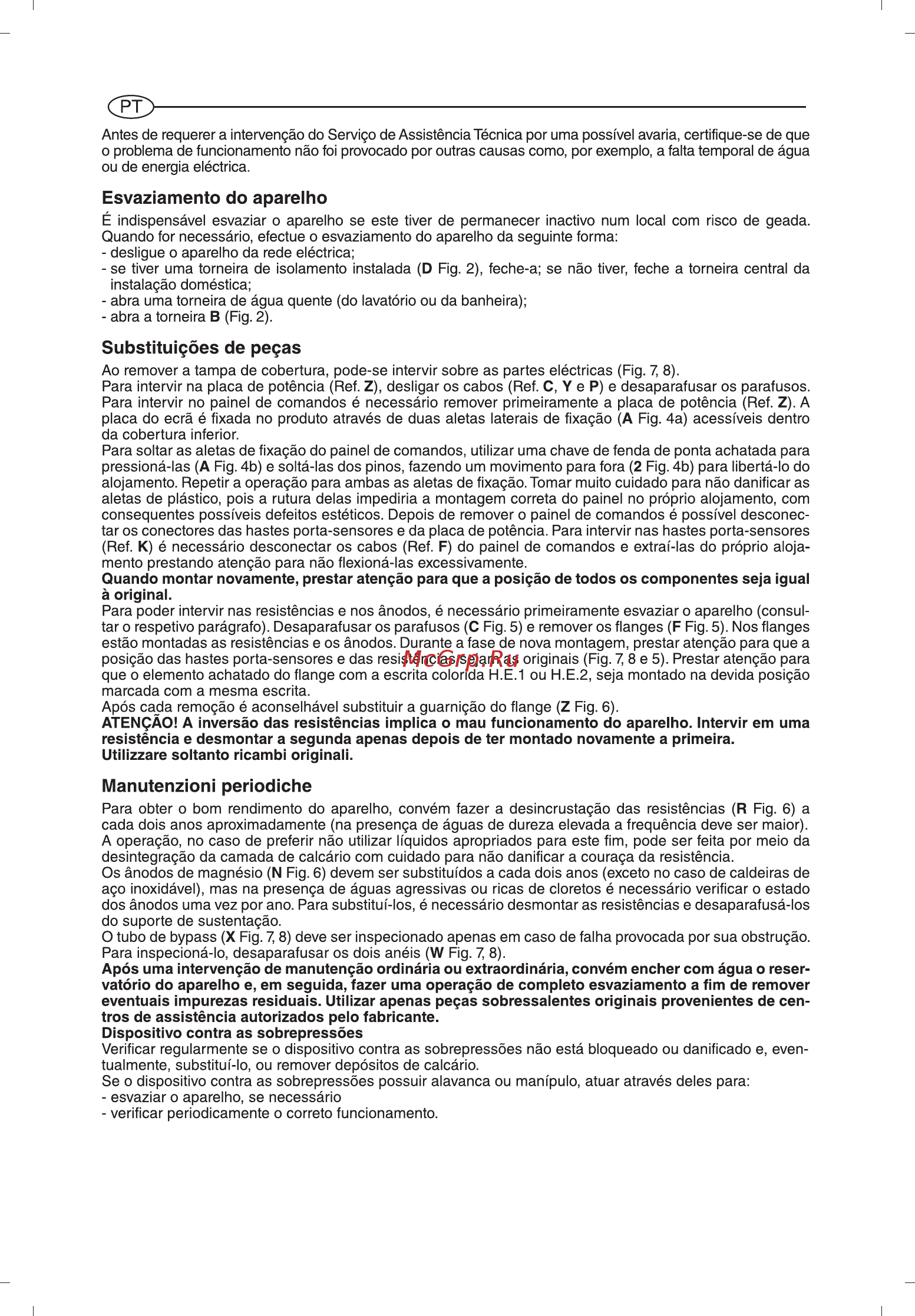 Ariston ABS VLS EVO WI-FI 100 [60/129] Esvaziamento do aparelho