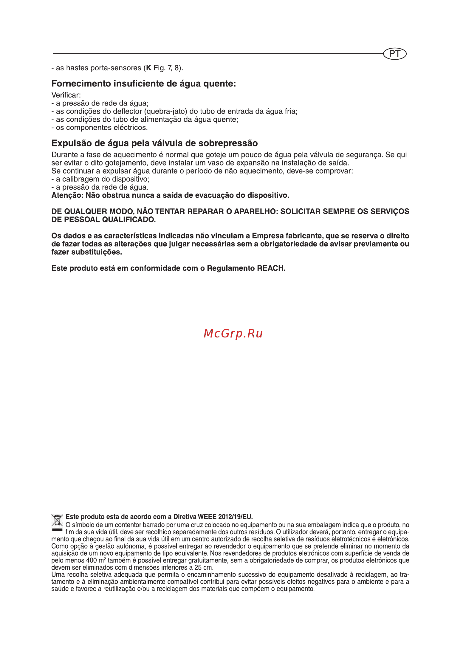 Ariston ABS VLS EVO WI-FI 100 [65/129] Expulsáo de água pela válvula de sobrepressáo