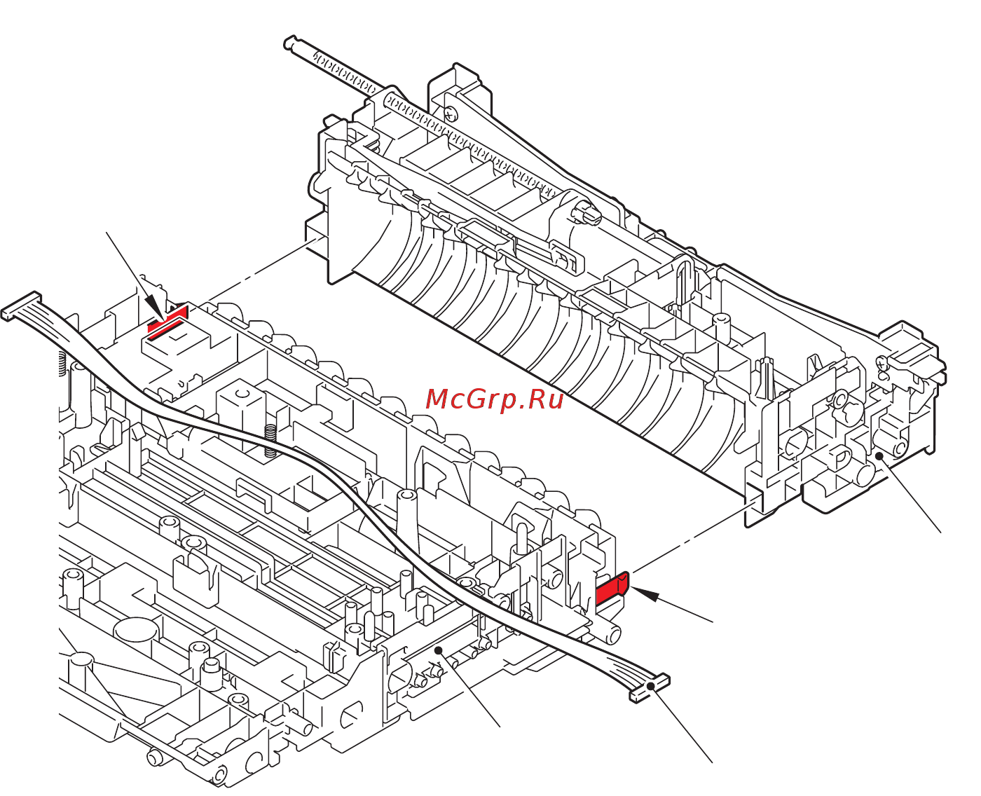 Brother DCP-8110D [260/373] Registration front rear sensor pcb assy registration front actuator registration rear actuator registration actuator spring