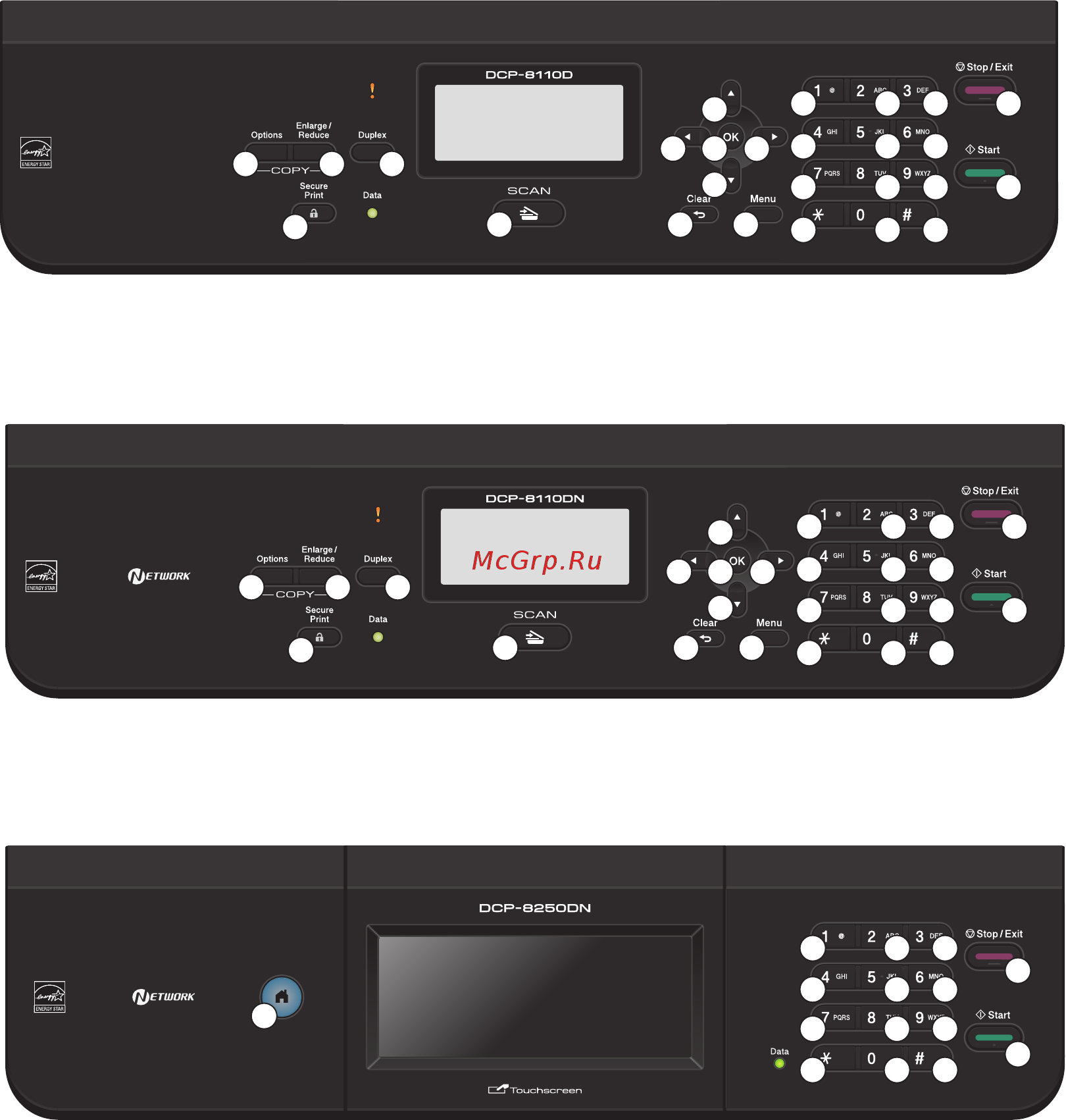 Brother DCP-8110D [308/373] Dcp 8250dn