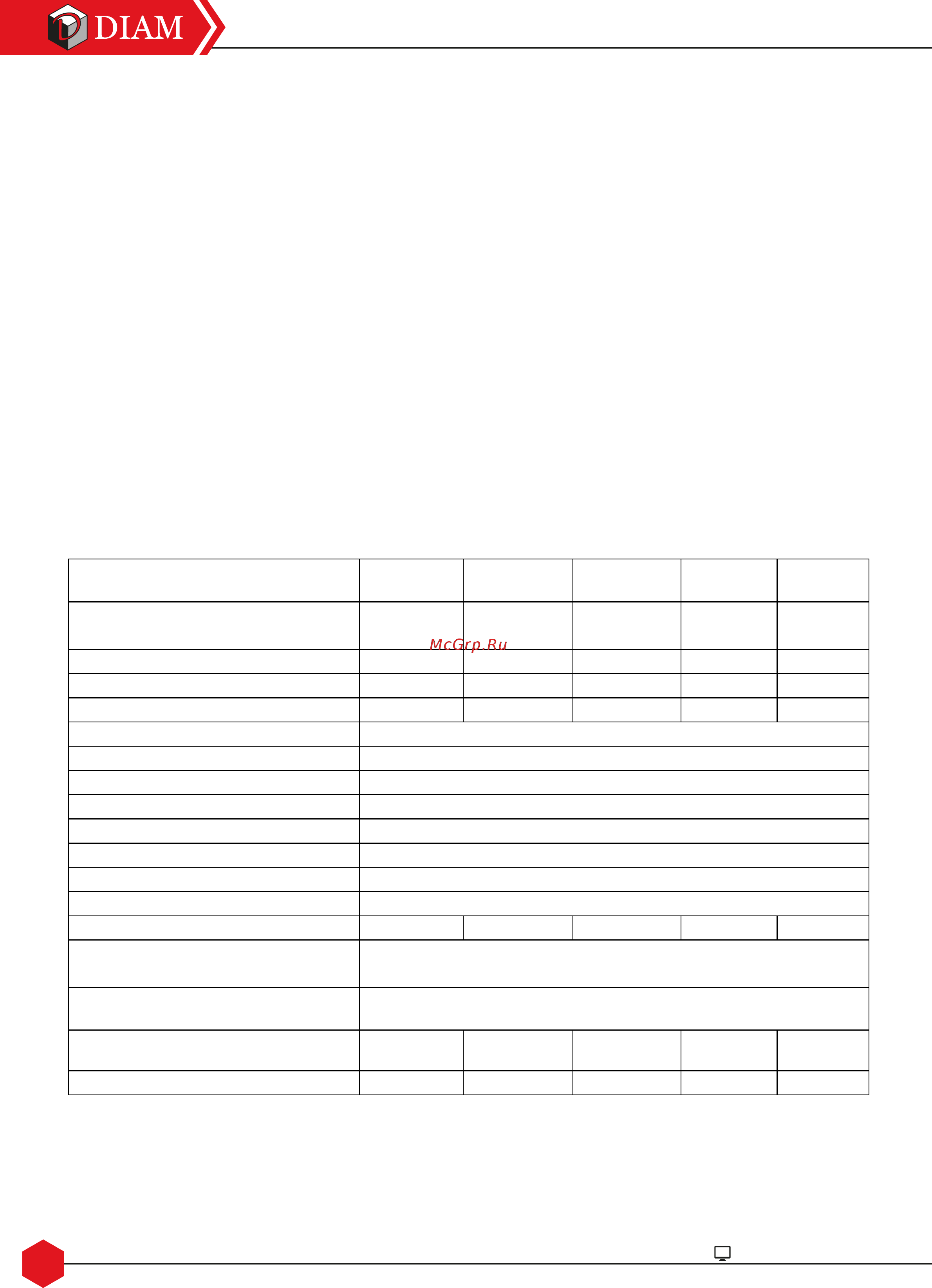 Diam VM-95/5.5H [4/30] Сновные технические данные и характеристики