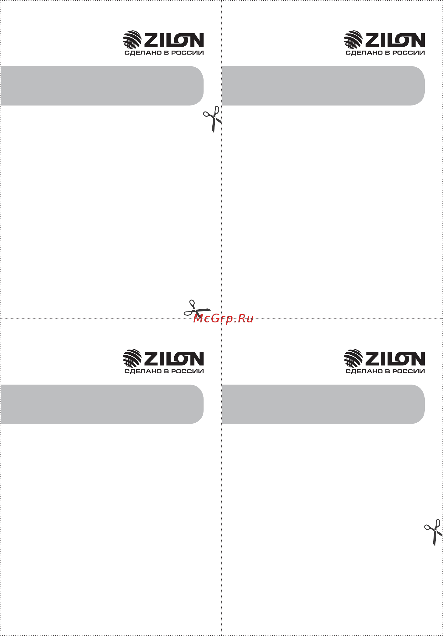 Zilon ZA [22/23] Универсальный отрывной талон