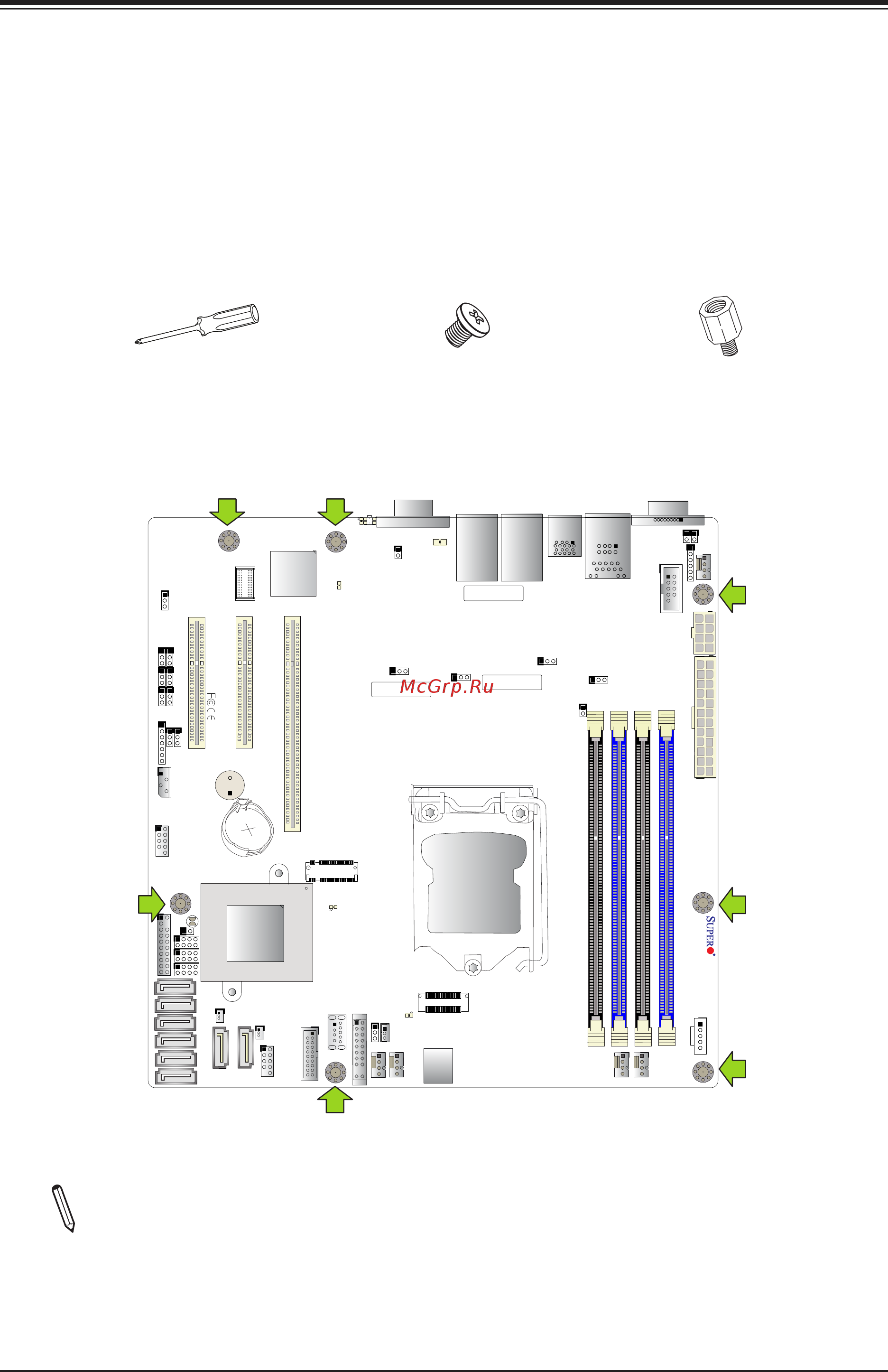 Supermicro X11SSH-F-B [22/121] Motherboard installation