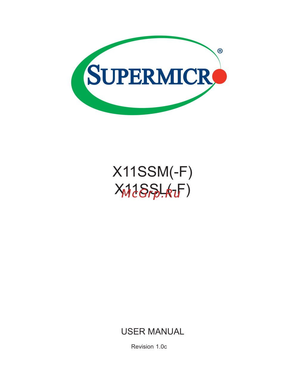 Supermicro X11SSL-F-O Инструкция по эксплуатации